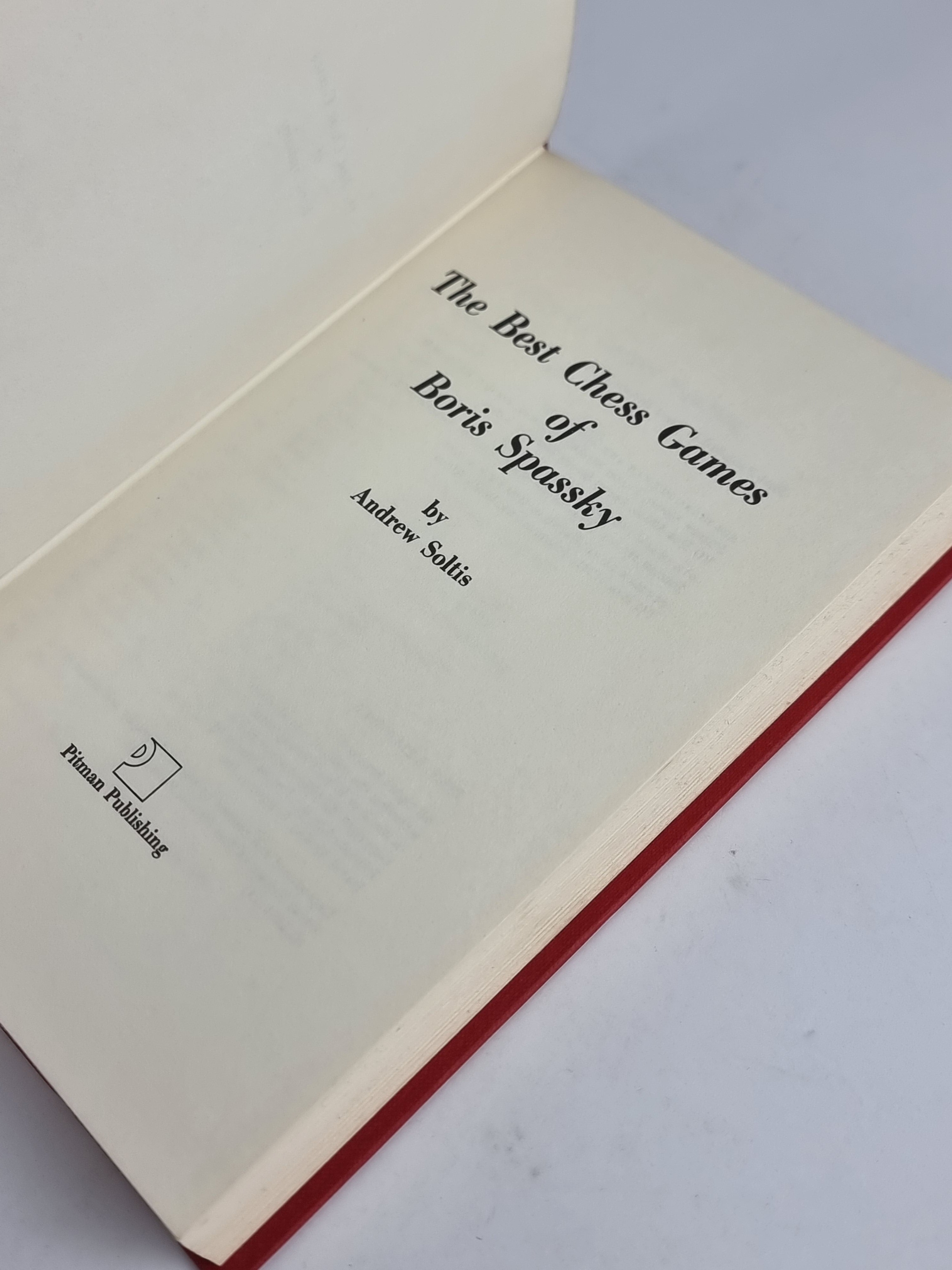 The Best Chess Games of Boris Spassky, Andrew Soltis — 1st Edition
