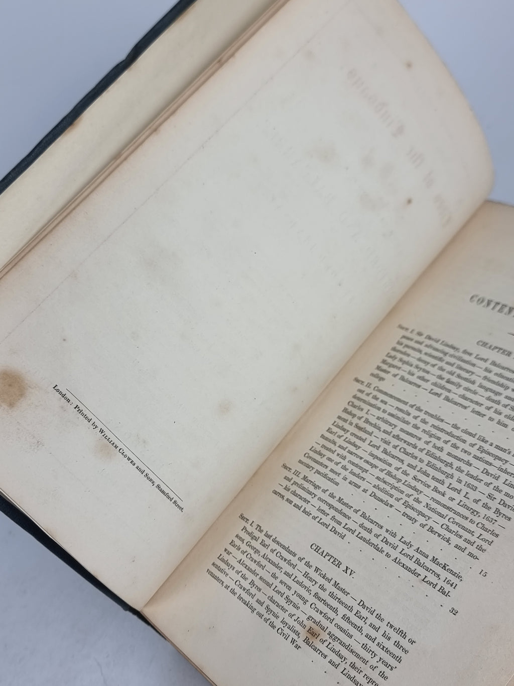 Lives of the Lindsays, Lord Lindsay — 1st Trade Edition