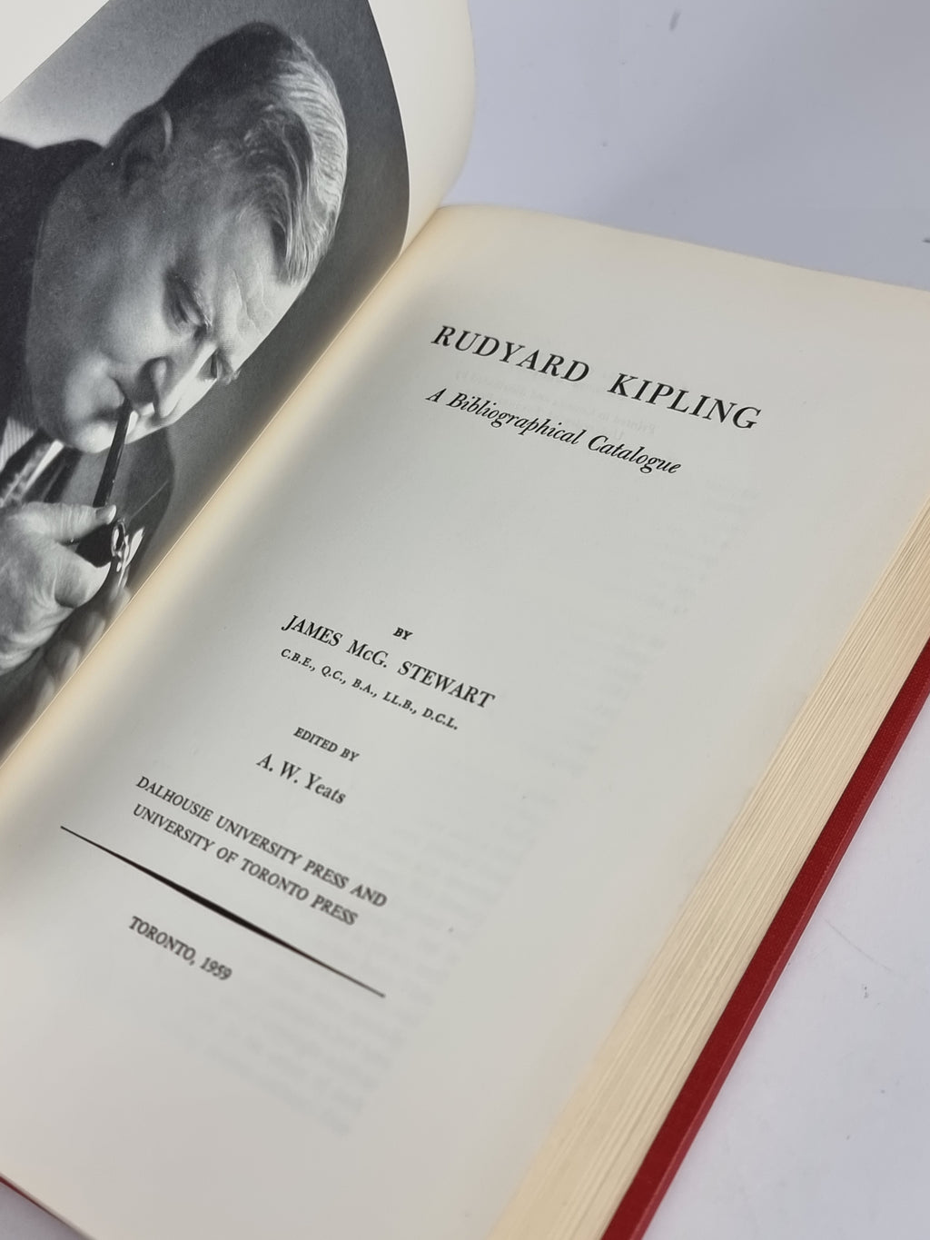 Rudyard Kipling: A Bibliographical Catalogue, James McG. Stewart — 1st Edition