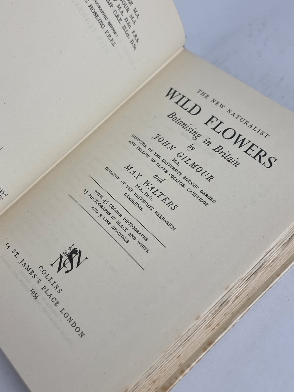 Wild Flowers, John Gilmour and Max Walters — 1st Edition