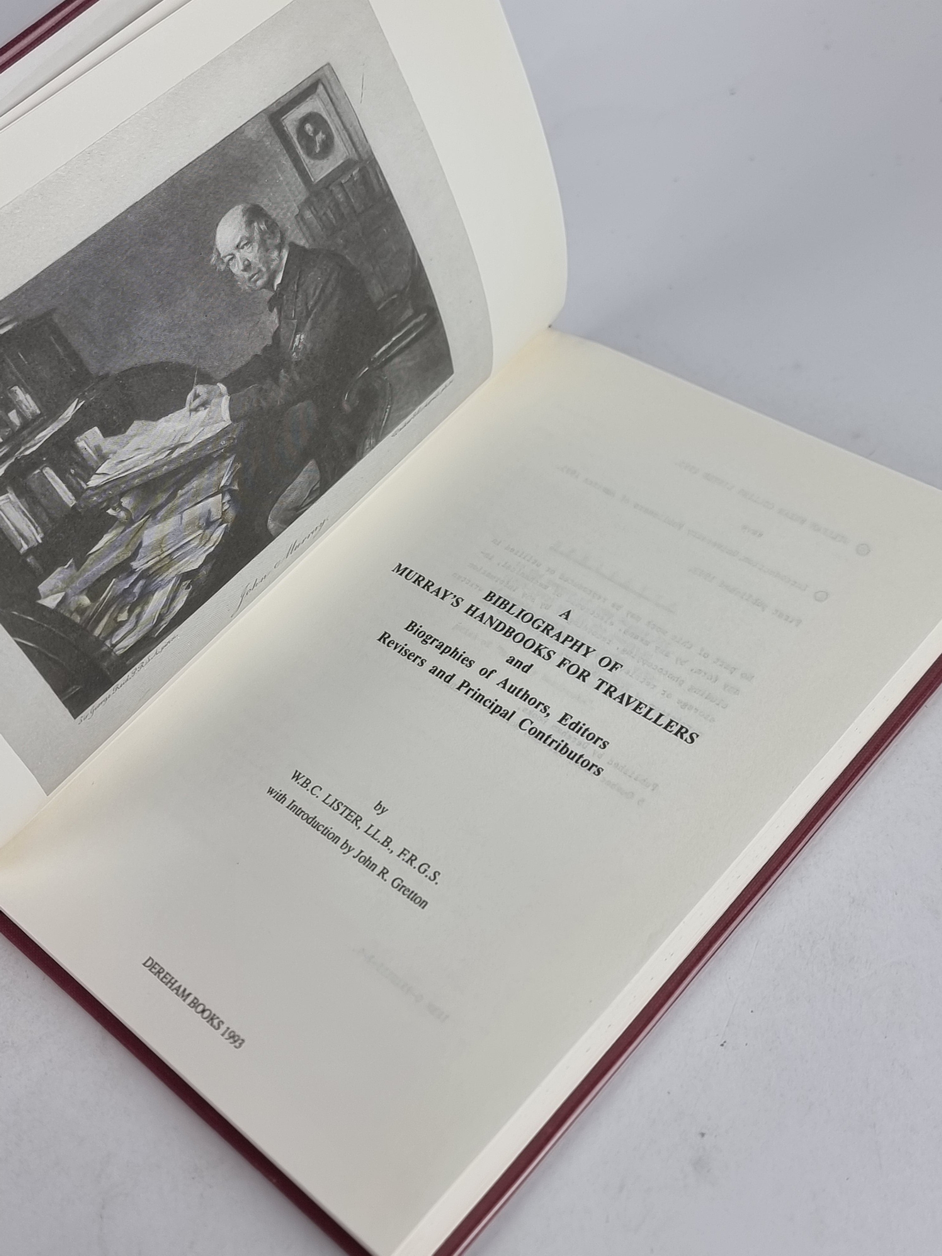 A Bibliography of Murray's Handbooks for Travellers, W. B. C. Lister — 1st Edition