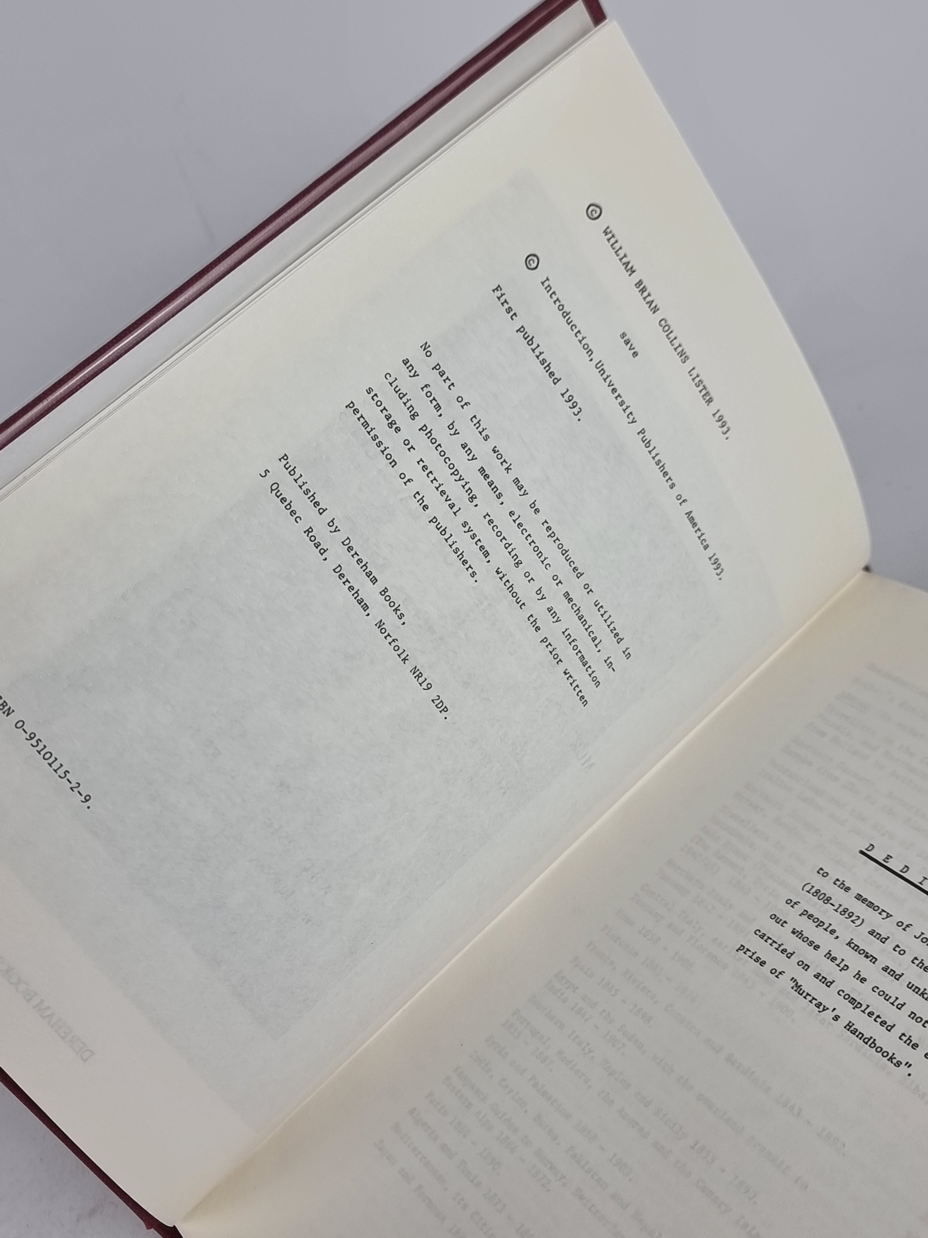 A Bibliography of Murray's Handbooks for Travellers, W. B. C. Lister — 1st Edition