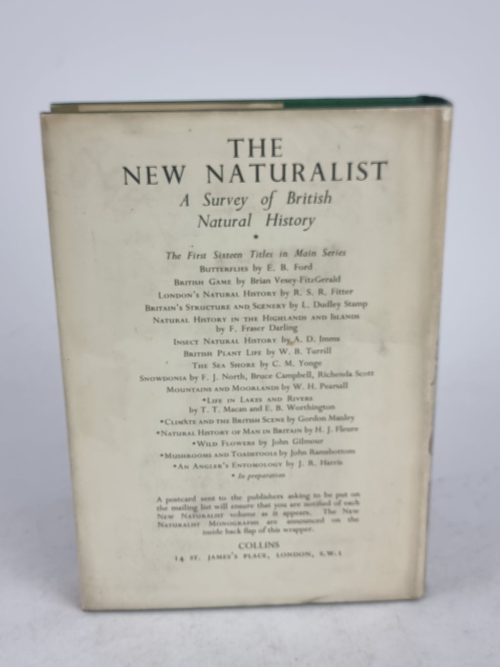 Mountains and Moorlands, W. H. Pearsall — 1st Edition