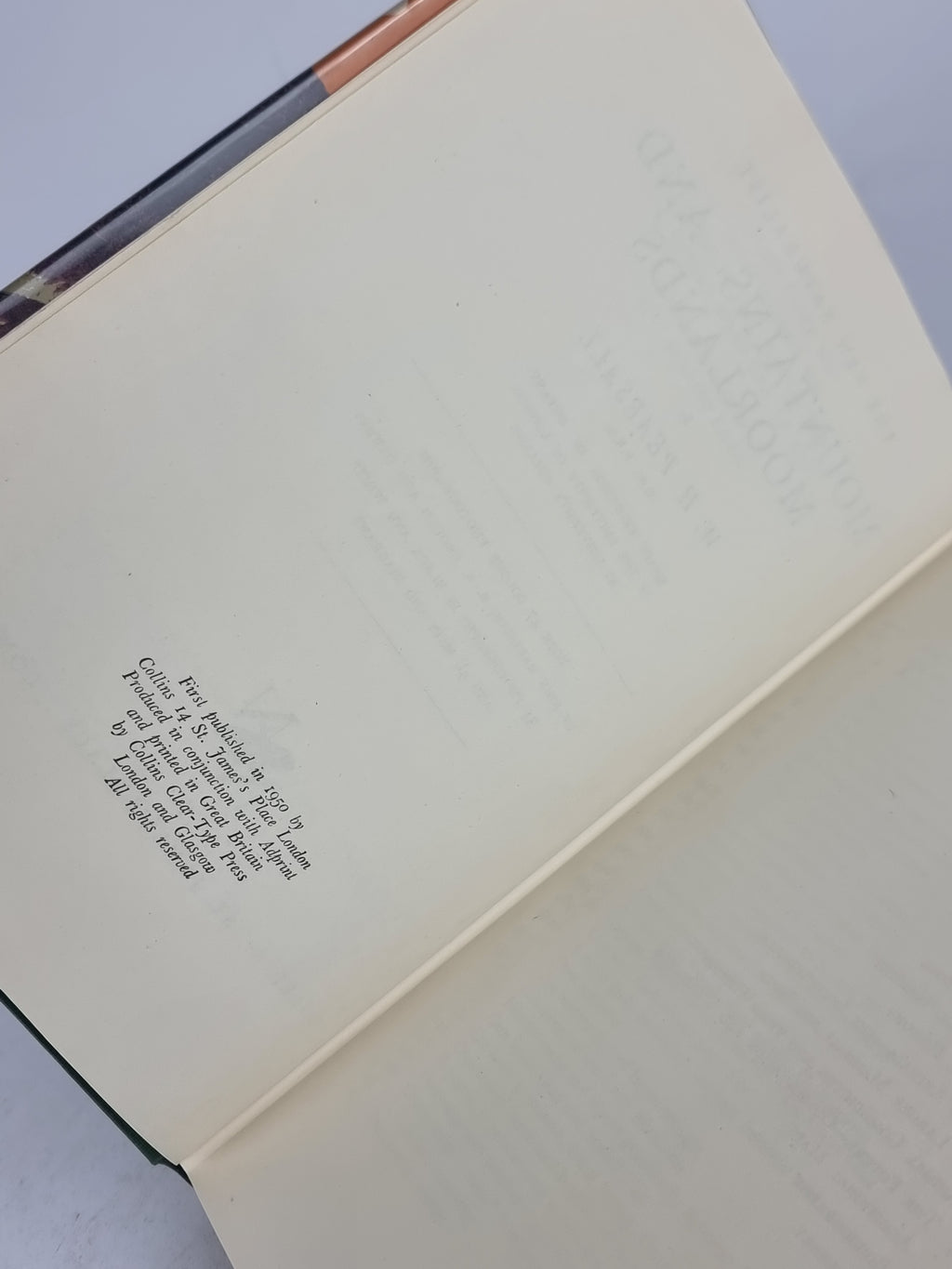Mountains and Moorlands, W. H. Pearsall — 1st Edition
