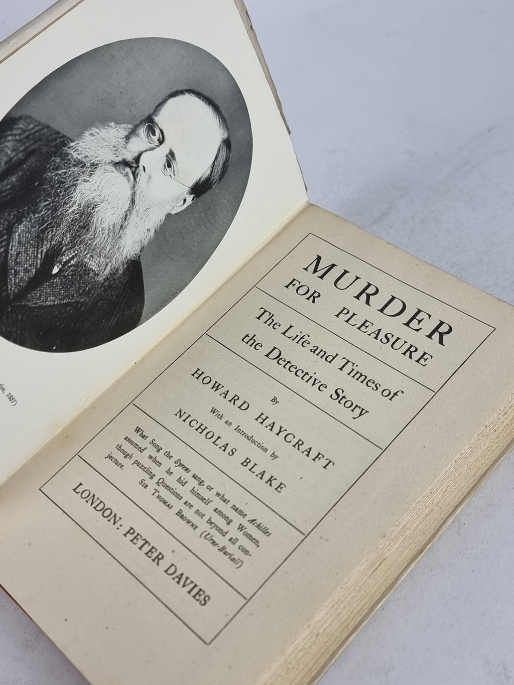 Murder for Pleasure: The Life and Times of the Detective Story, Howard Haycraft