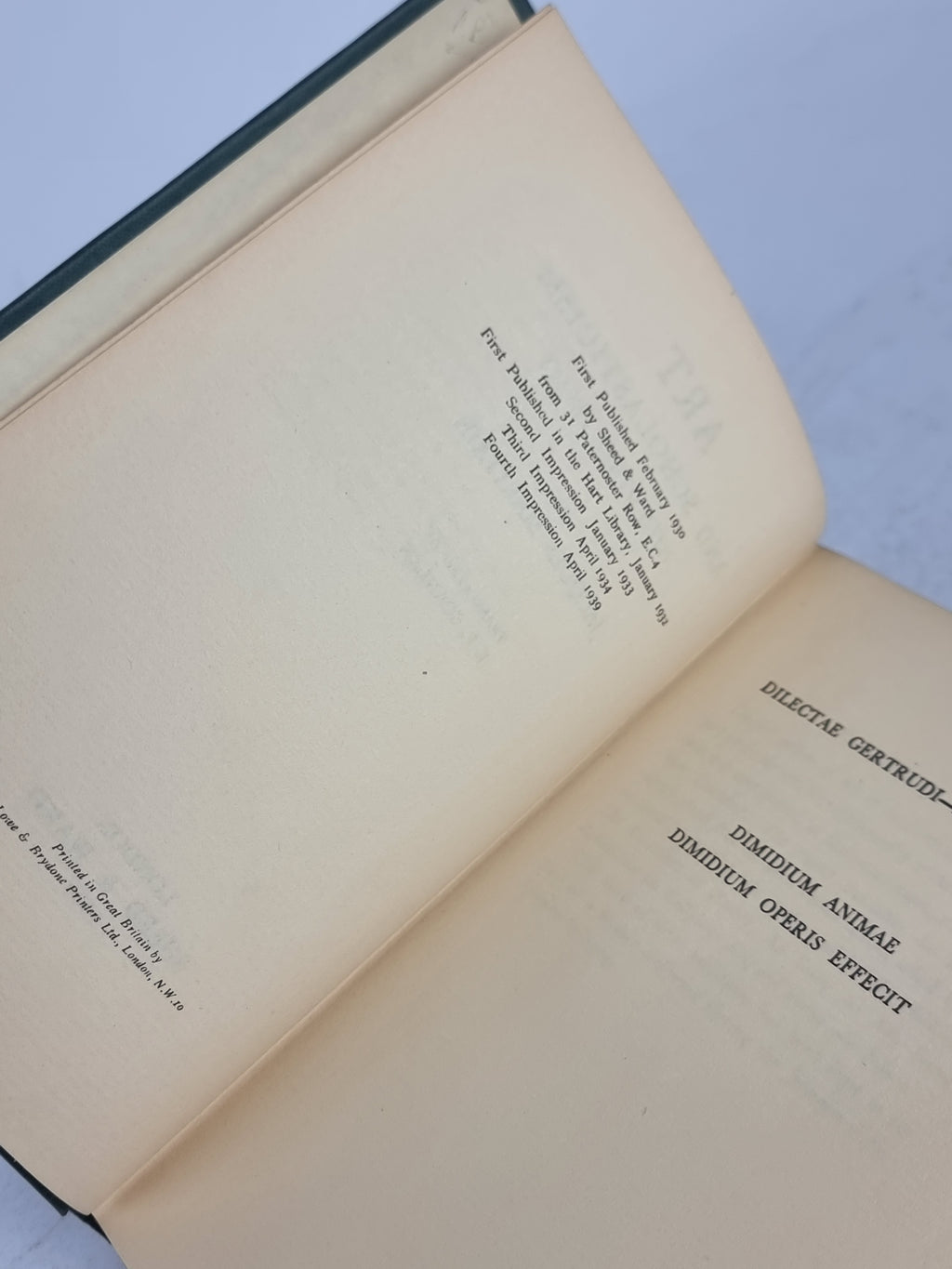 Art and Scholasticism, Jacques Maritain — 4th Impression