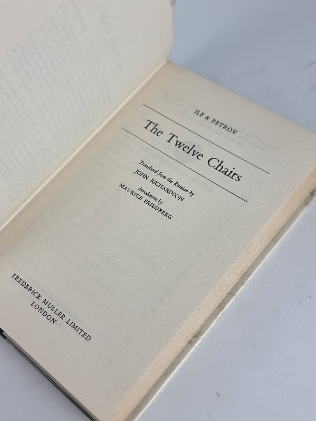The Twelve Chairs, Ilf & Petrov — 1st Edition