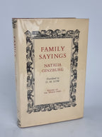 Family Sayings, Natalia Ginzburg — 1st UK Edition