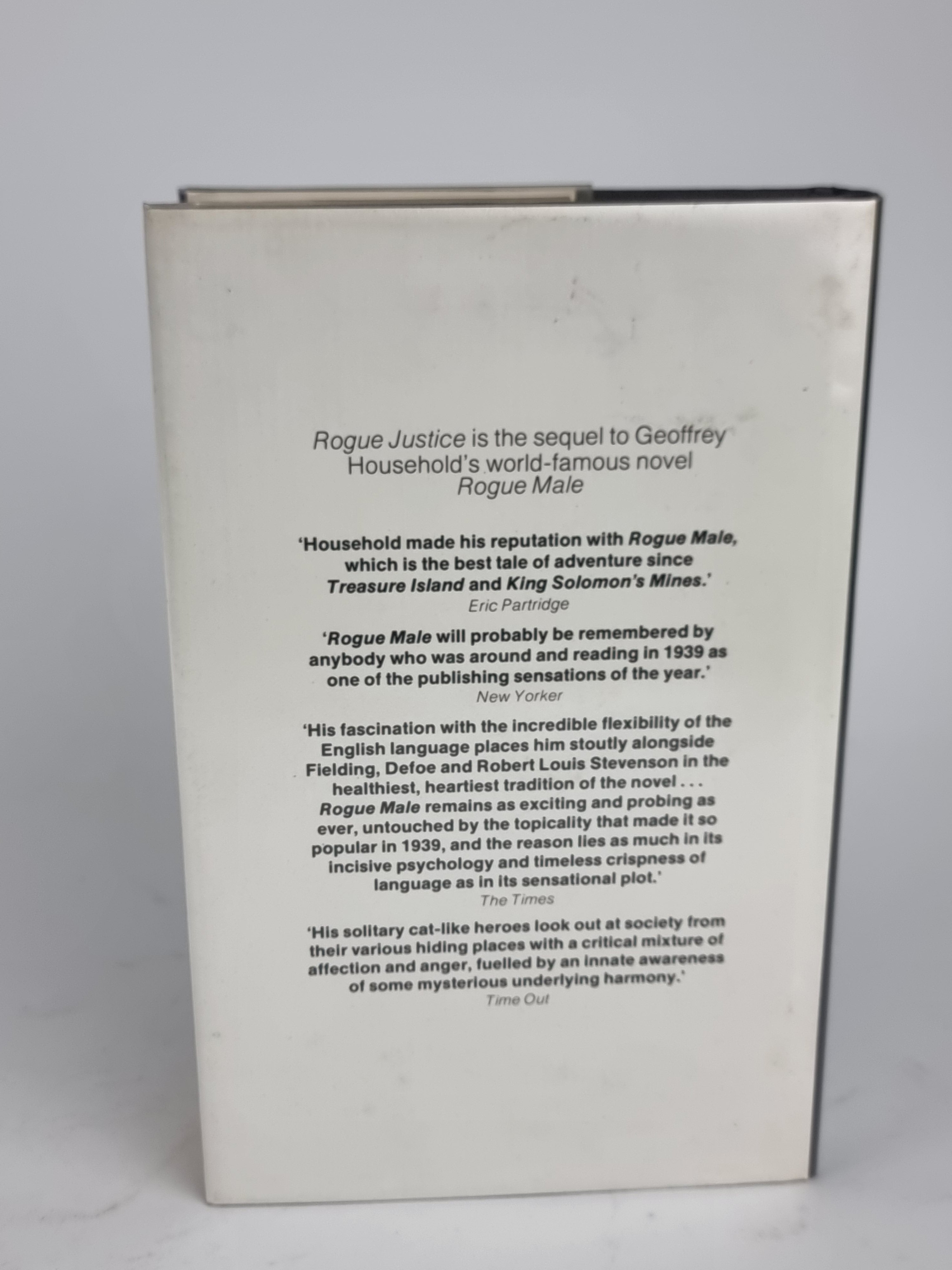 Rogue Justice, Geoffrey Household — 1st Edition