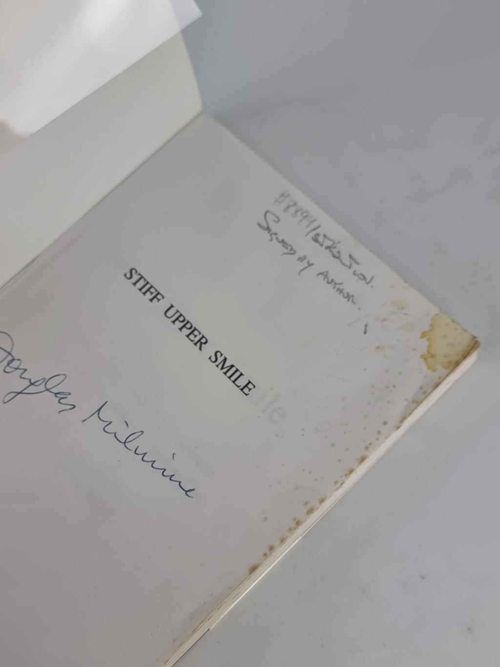Stiff Upper Smile, Douglas Milmine — 1st Edition