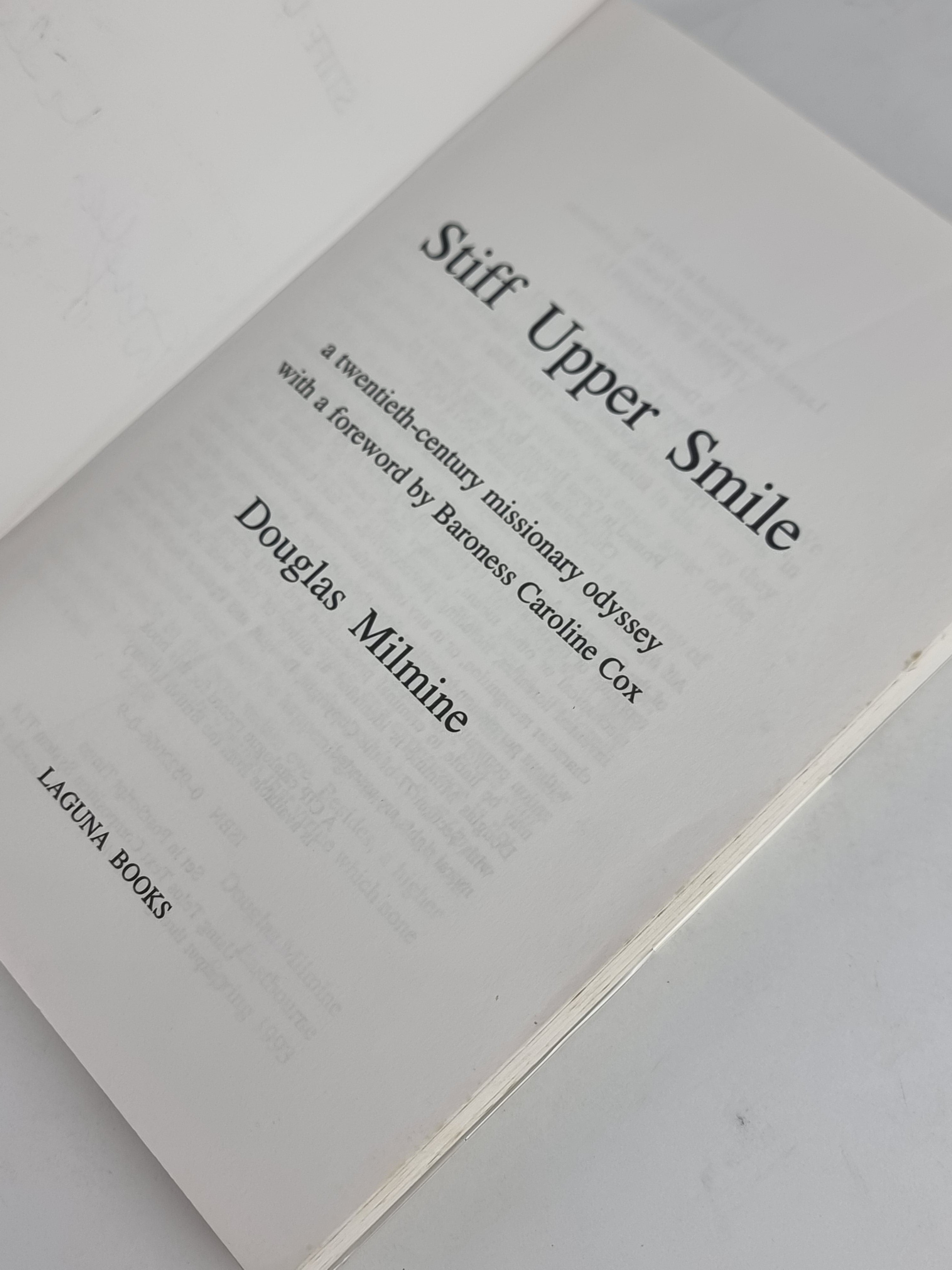 Stiff Upper Smile, Douglas Milmine — 1st Edition
