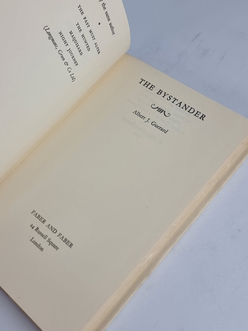 The Bystander, Albert J. Guerard — 1st UK Edition