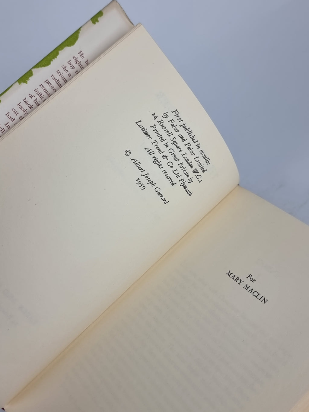 The Bystander, Albert J. Guerard — 1st UK Edition