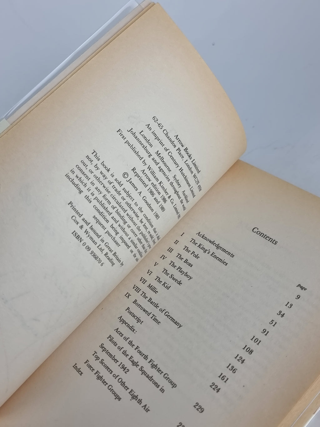 Tumult in the Clouds, Lt-Col. James A. Goodson — Arrow Edition