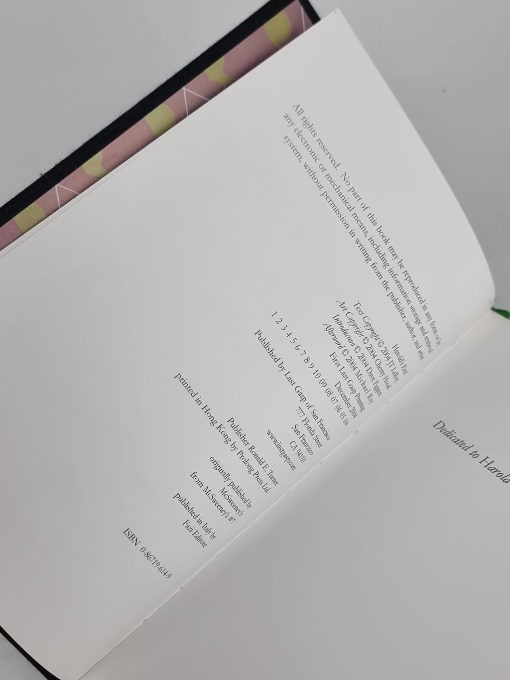 Harold’s End, JT LeRoy — 1st Edition