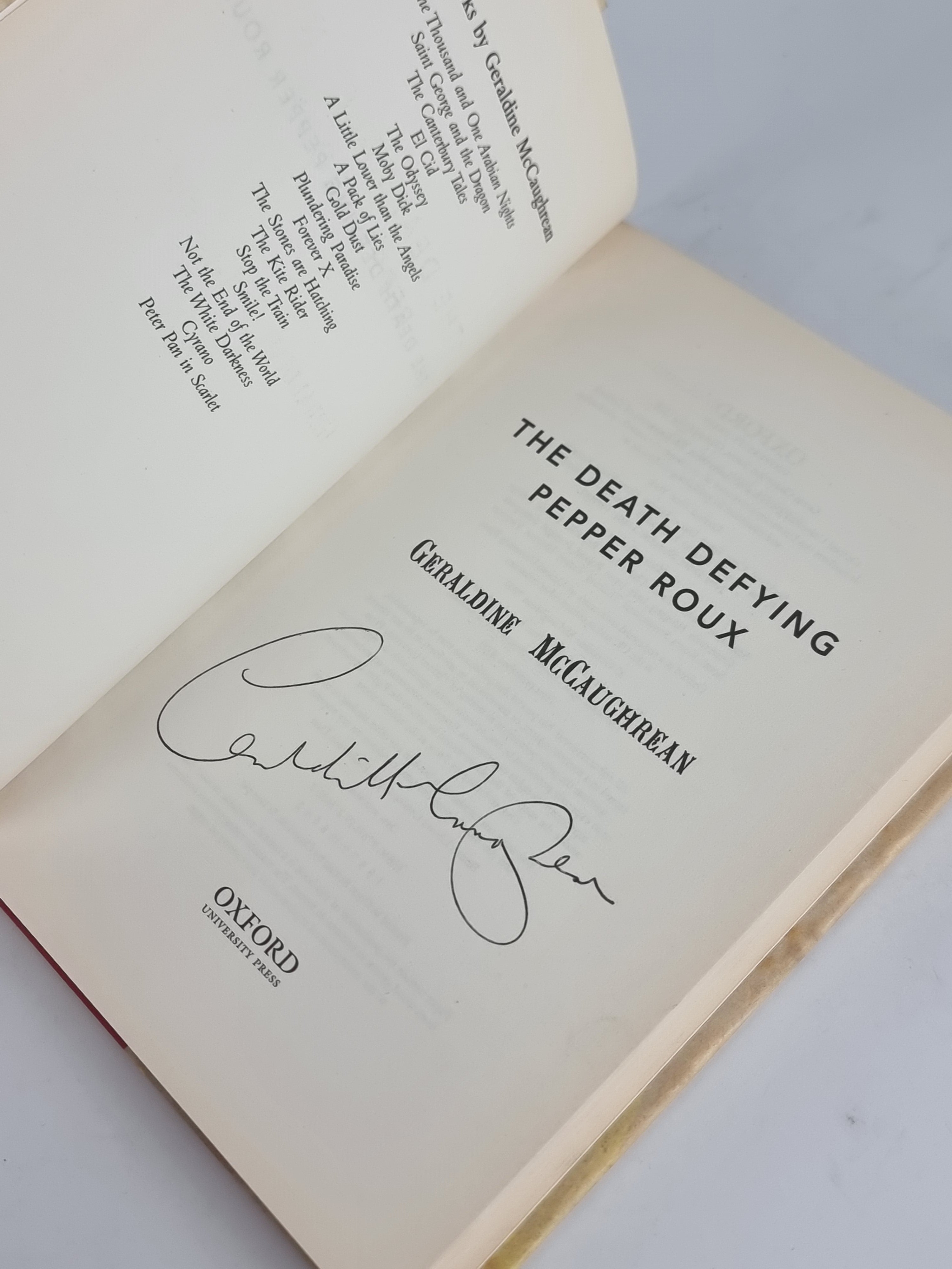 The Death Defying Pepper Roux, Geraldine McCaughrean — 1st Edition