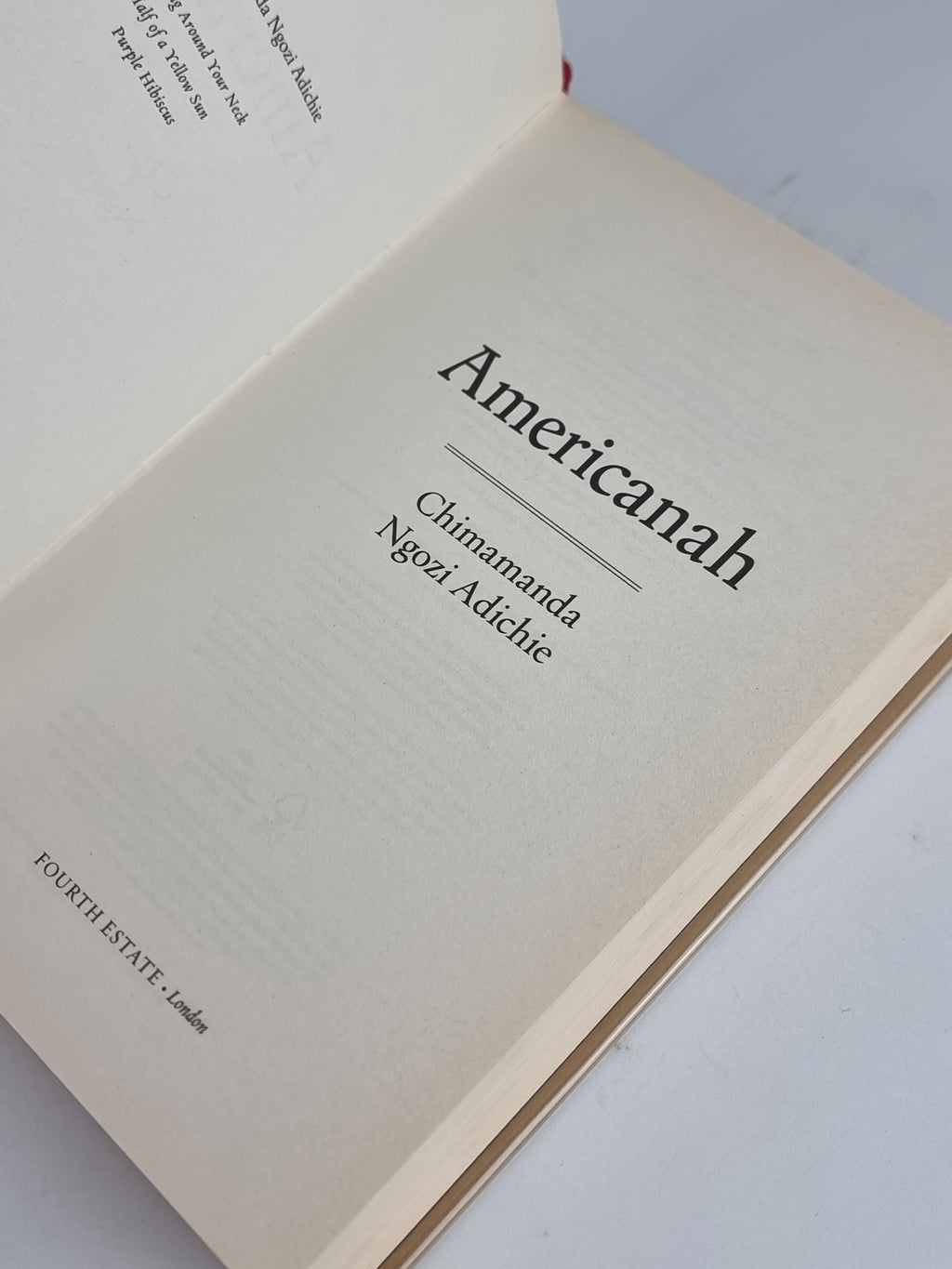 Americanah, Chimamanda Ngozi Adichie — 1st Edition