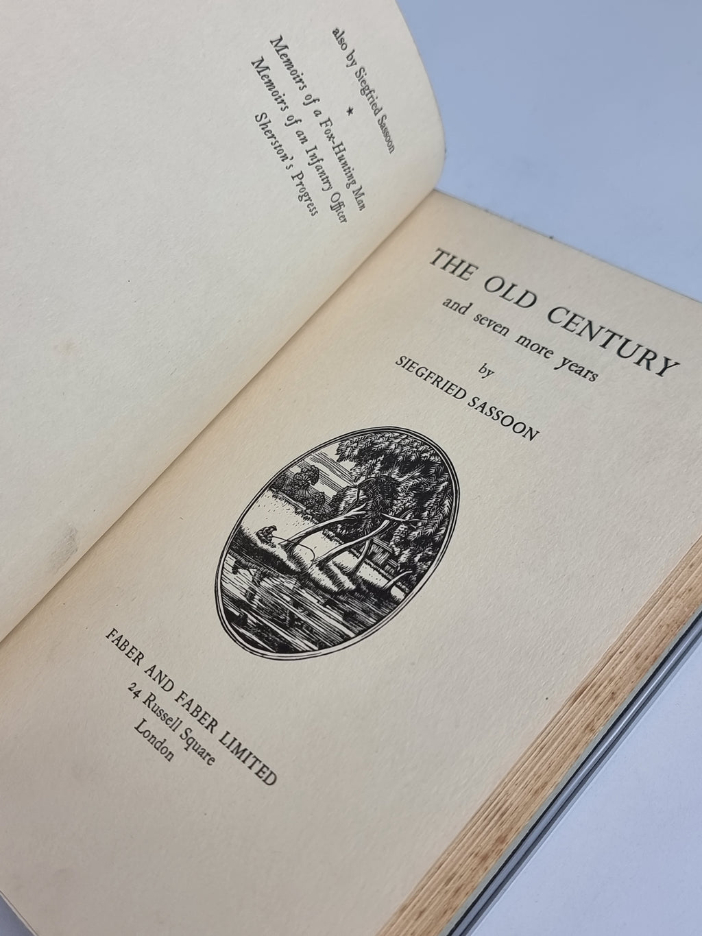 The Old Century and Seven More Years, Siegfried Sassoon — 1st Edition
