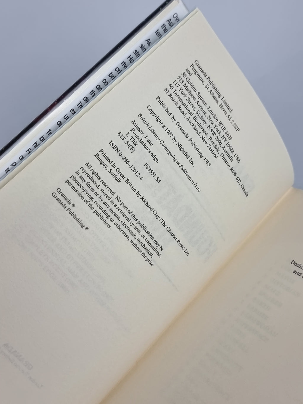 Foundation's Edge, Isaac Asimov — 1st UK Edition