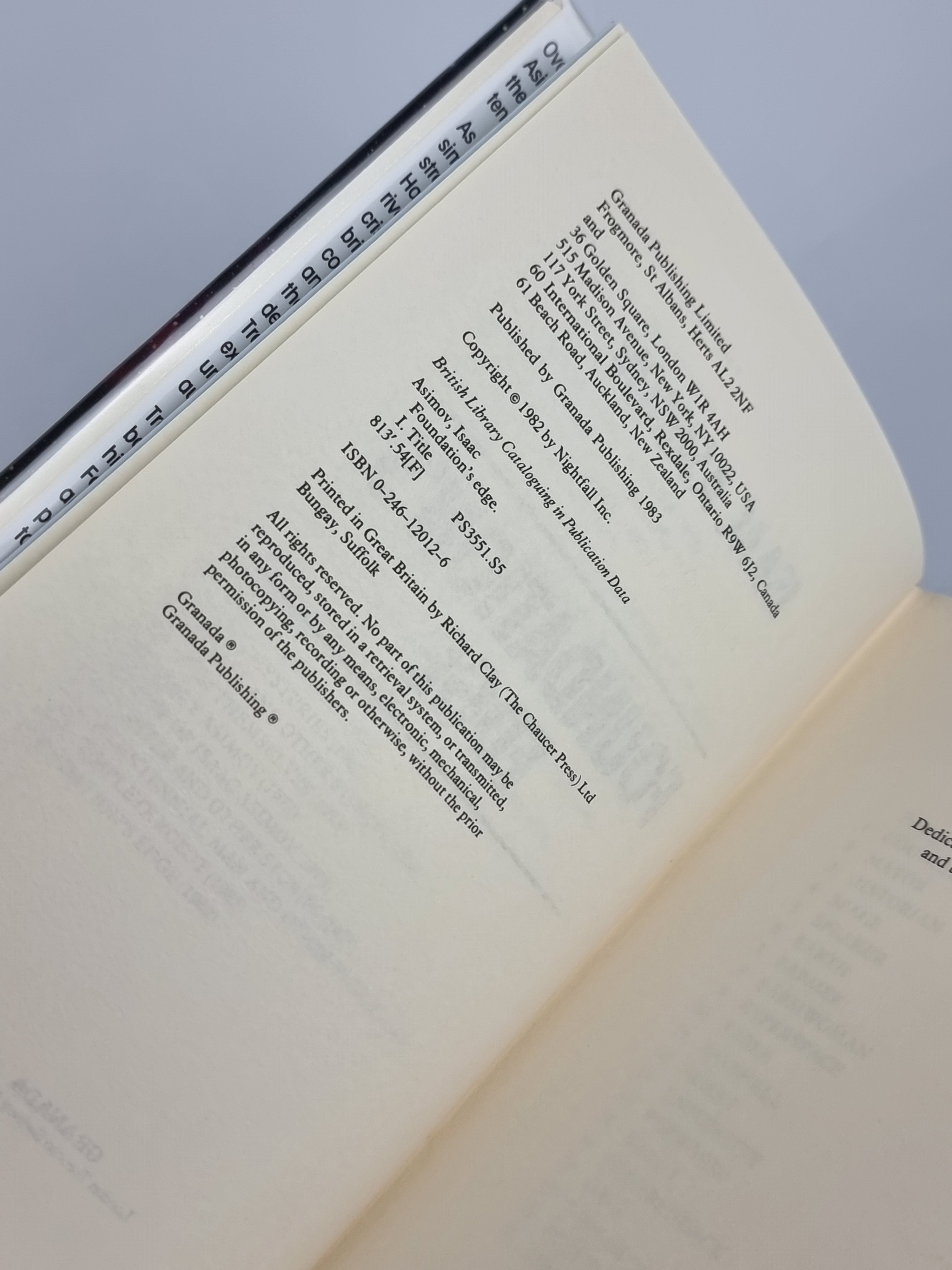 Foundation's Edge, Isaac Asimov — 1st UK Edition