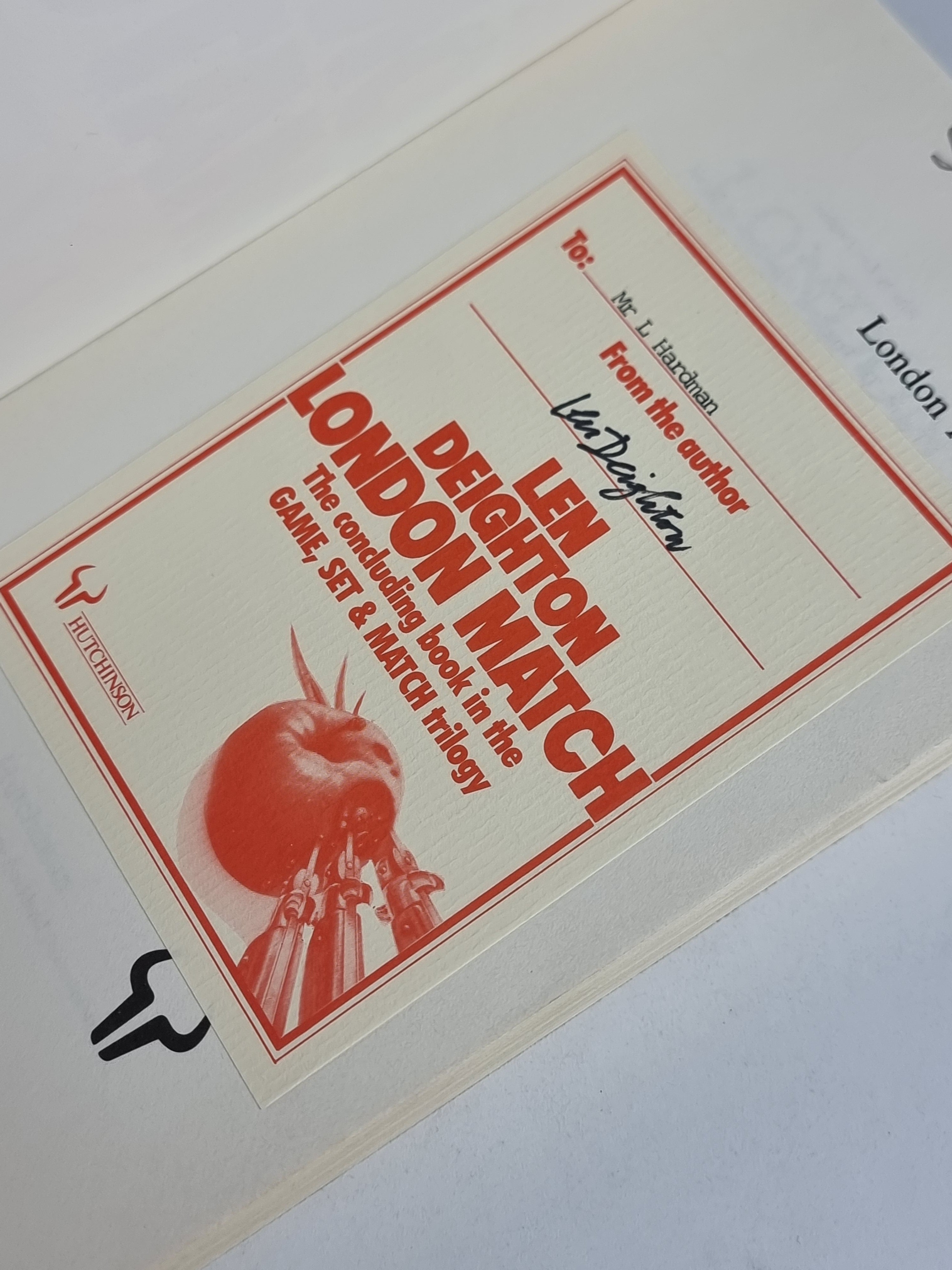 London Match, Len Deighton — Uncorrected Proof