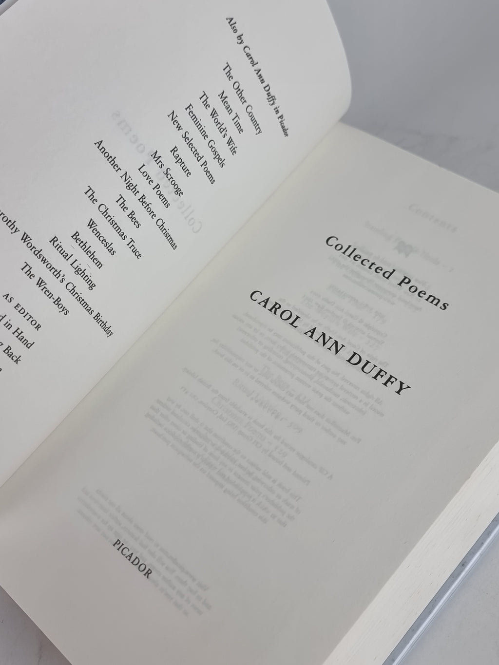 Collected Poems, Carol Ann Duffy — 1st Edition