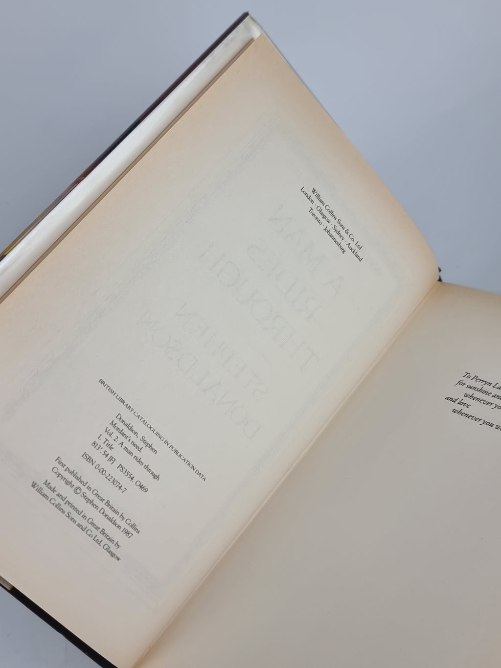 A Man Rides Through, Stephen Donaldson — First 1st Edition