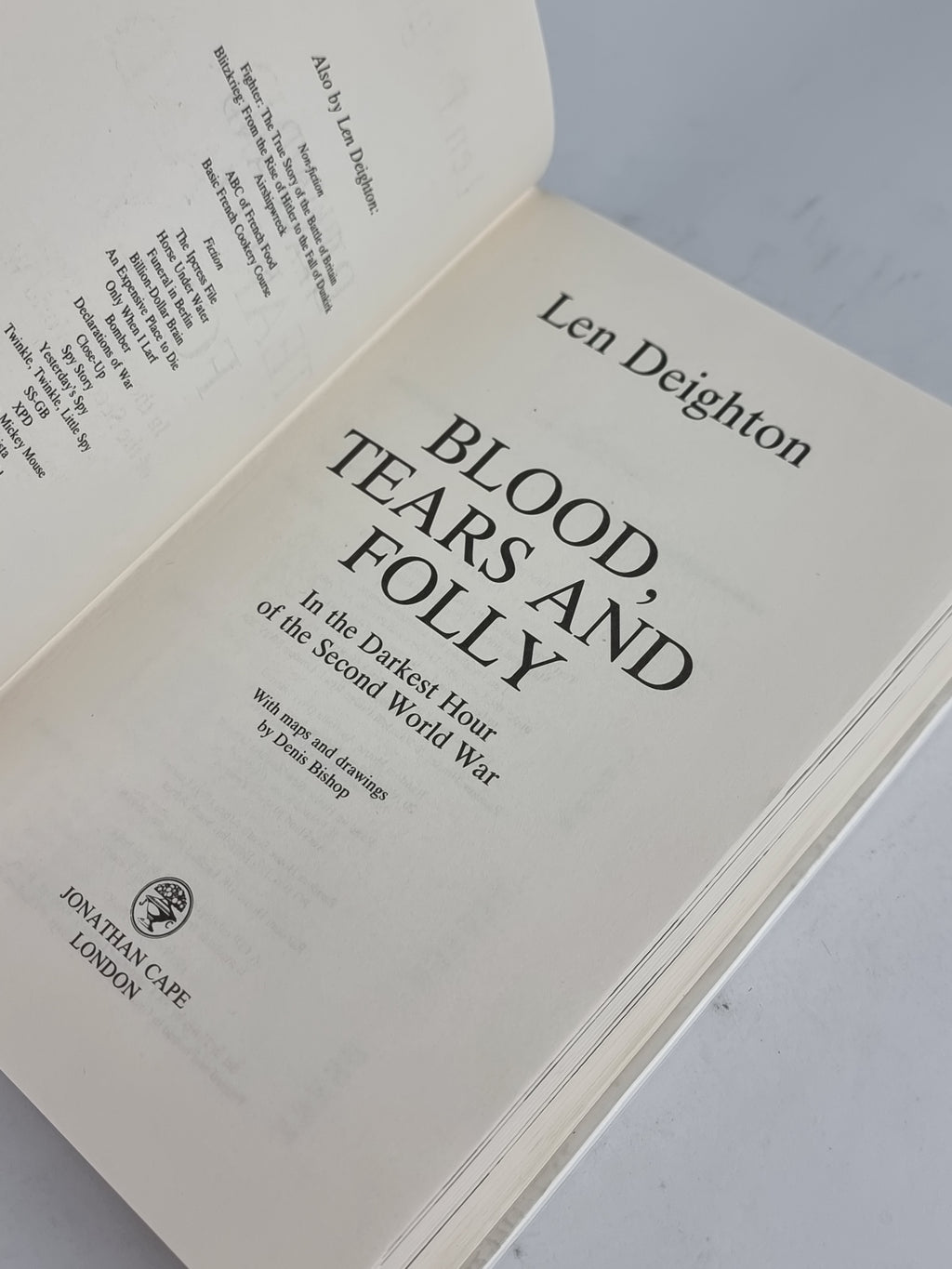 Blood, Tears and Folly, Len Deighton — 1st Edition