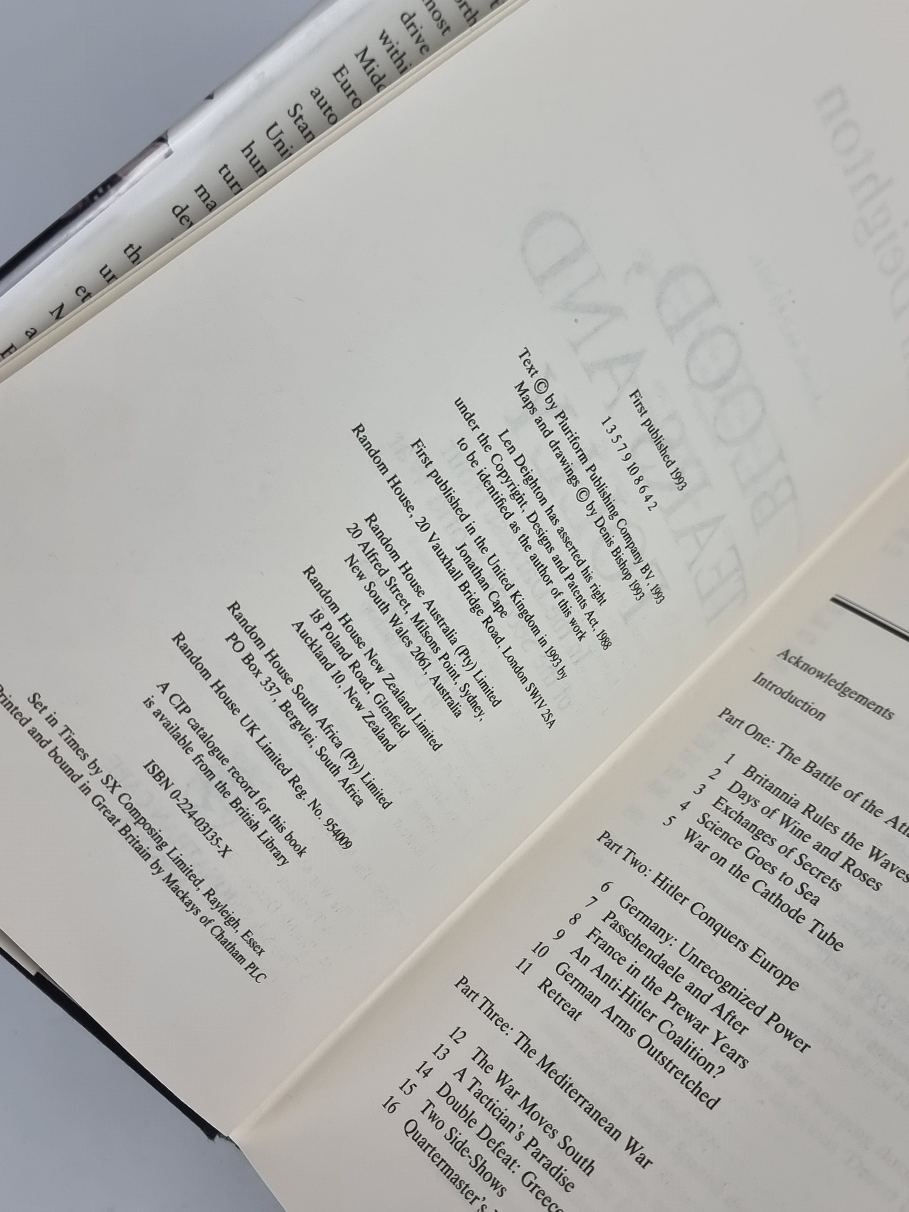 Blood, Tears and Folly, Len Deighton — 1st Edition
