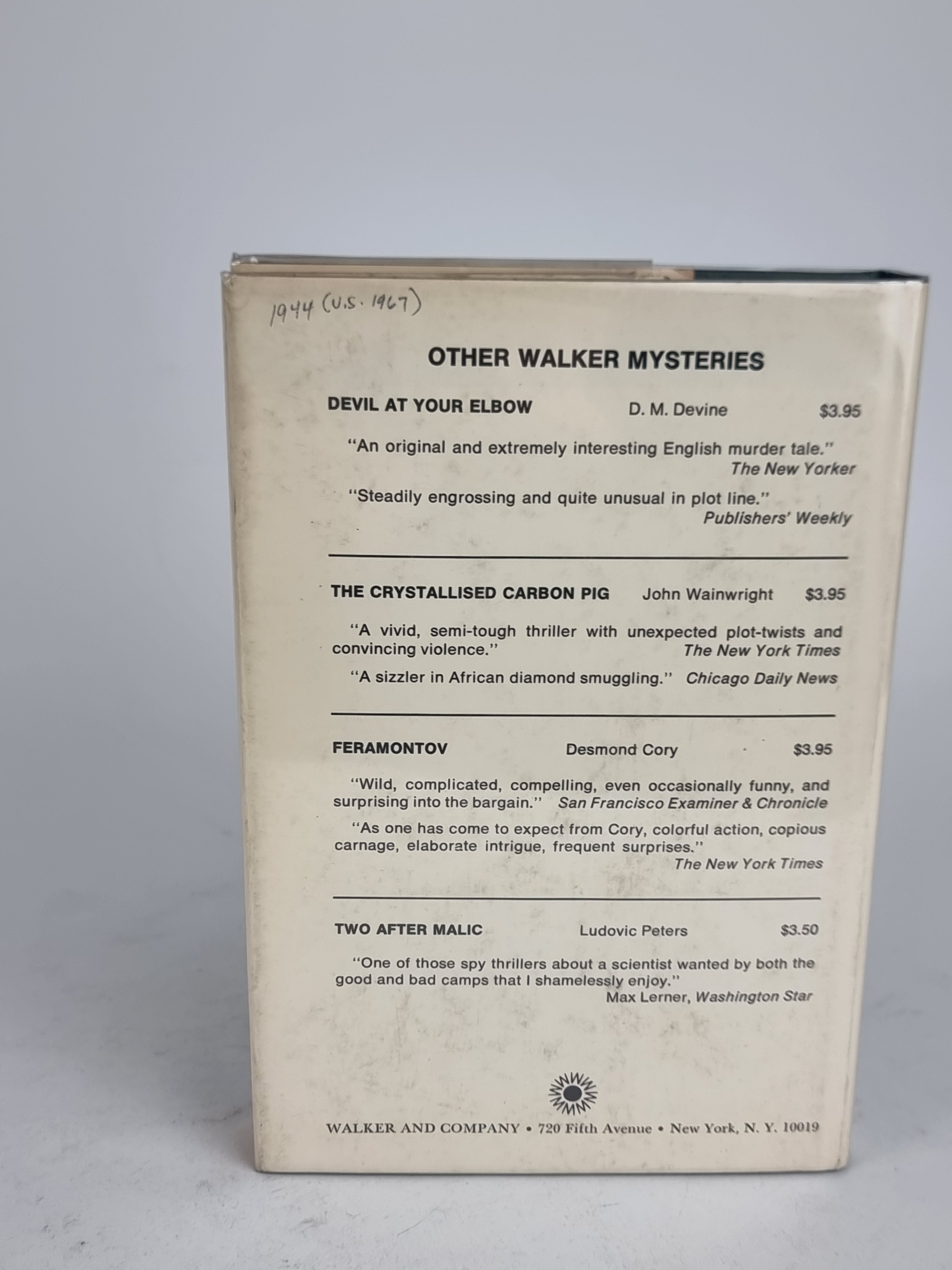 The Toff and the Great Illusion, John Creasey — 1st US Edition