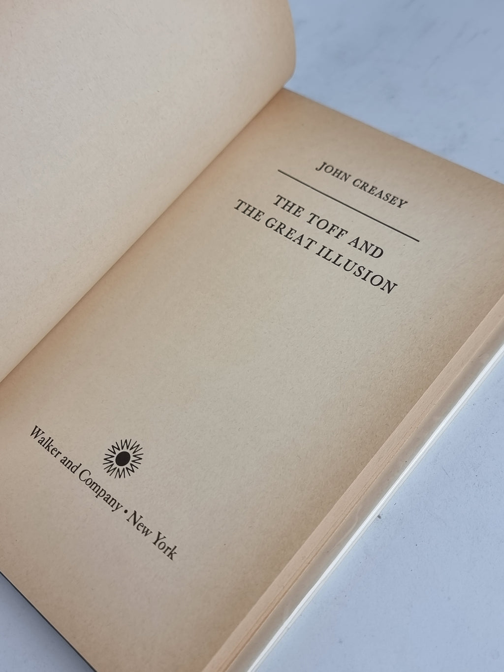 The Toff and the Great Illusion, John Creasey — 1st US Edition