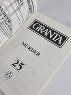 Granta 25: Murder, Bill Buford (Editor) — 1st Edition