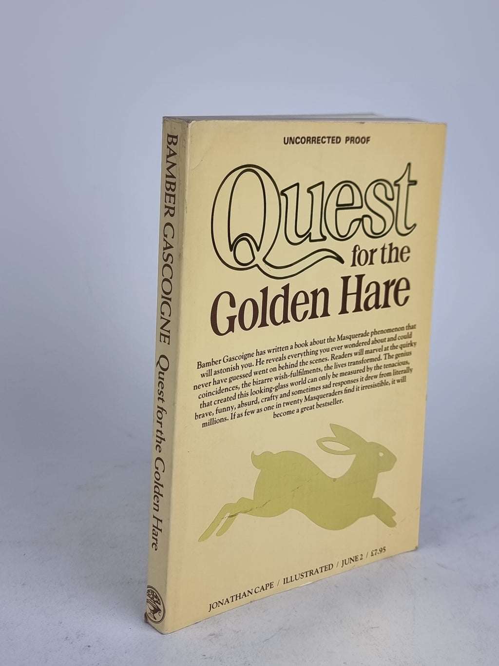Quest for the Golden Hare, Bamber Gascoigne — Uncorrected Proof