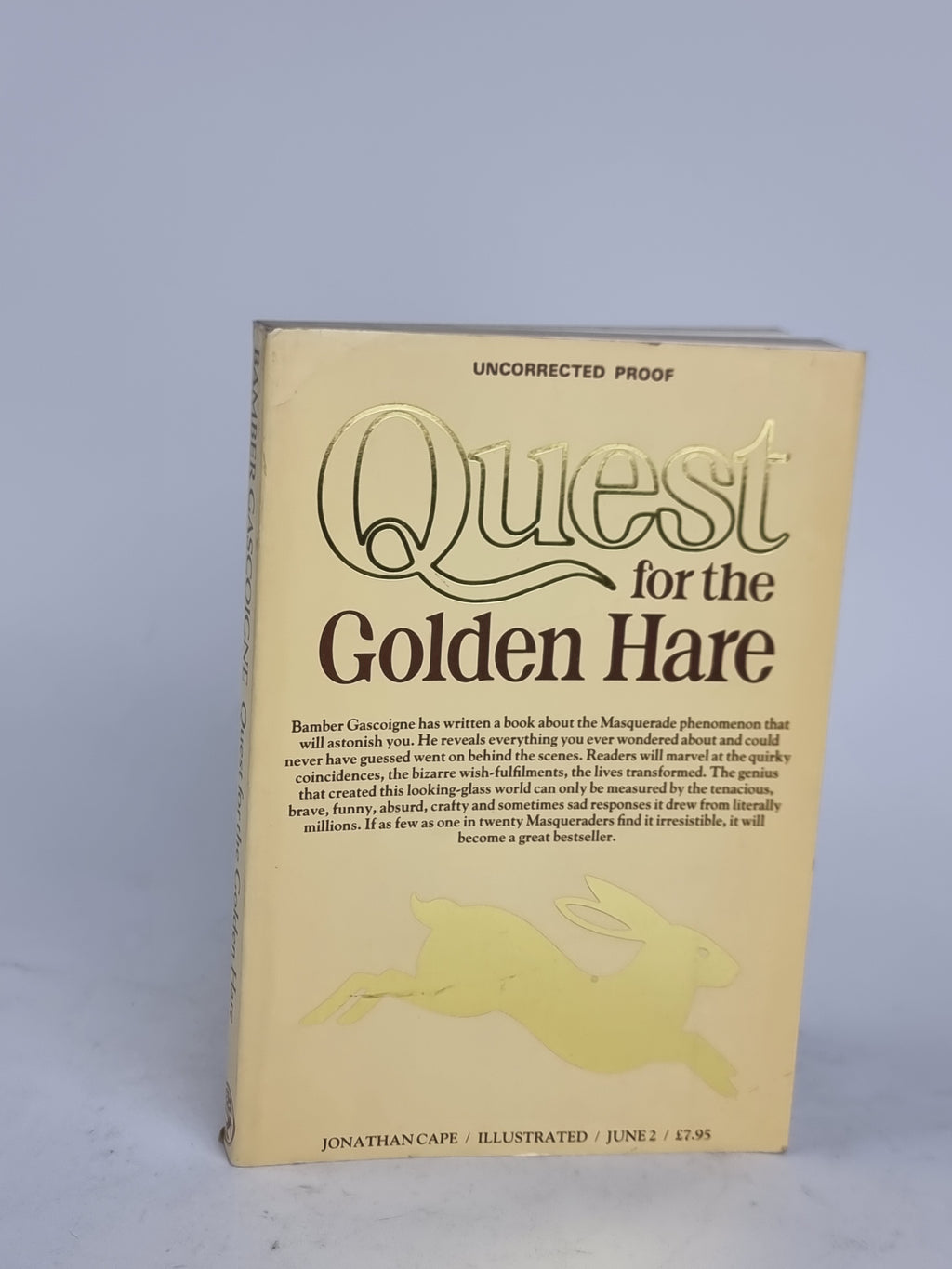 Quest for the Golden Hare, Bamber Gascoigne — Uncorrected Proof