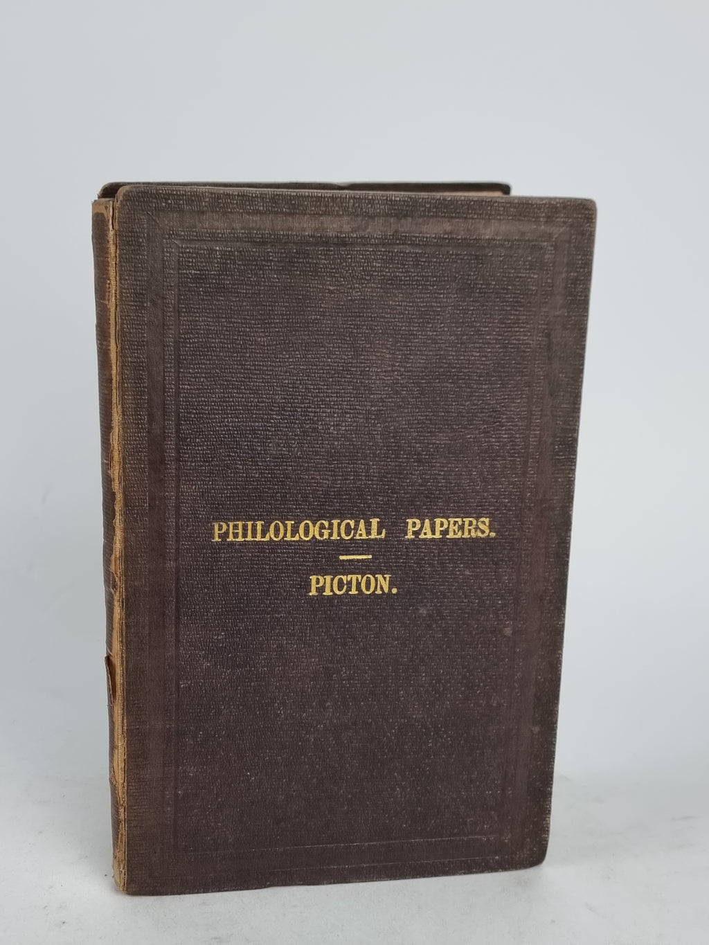 Philological Papers, J. A. Picton — 1st Edition