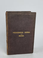 Philological Papers, J. A. Picton — 1st Edition