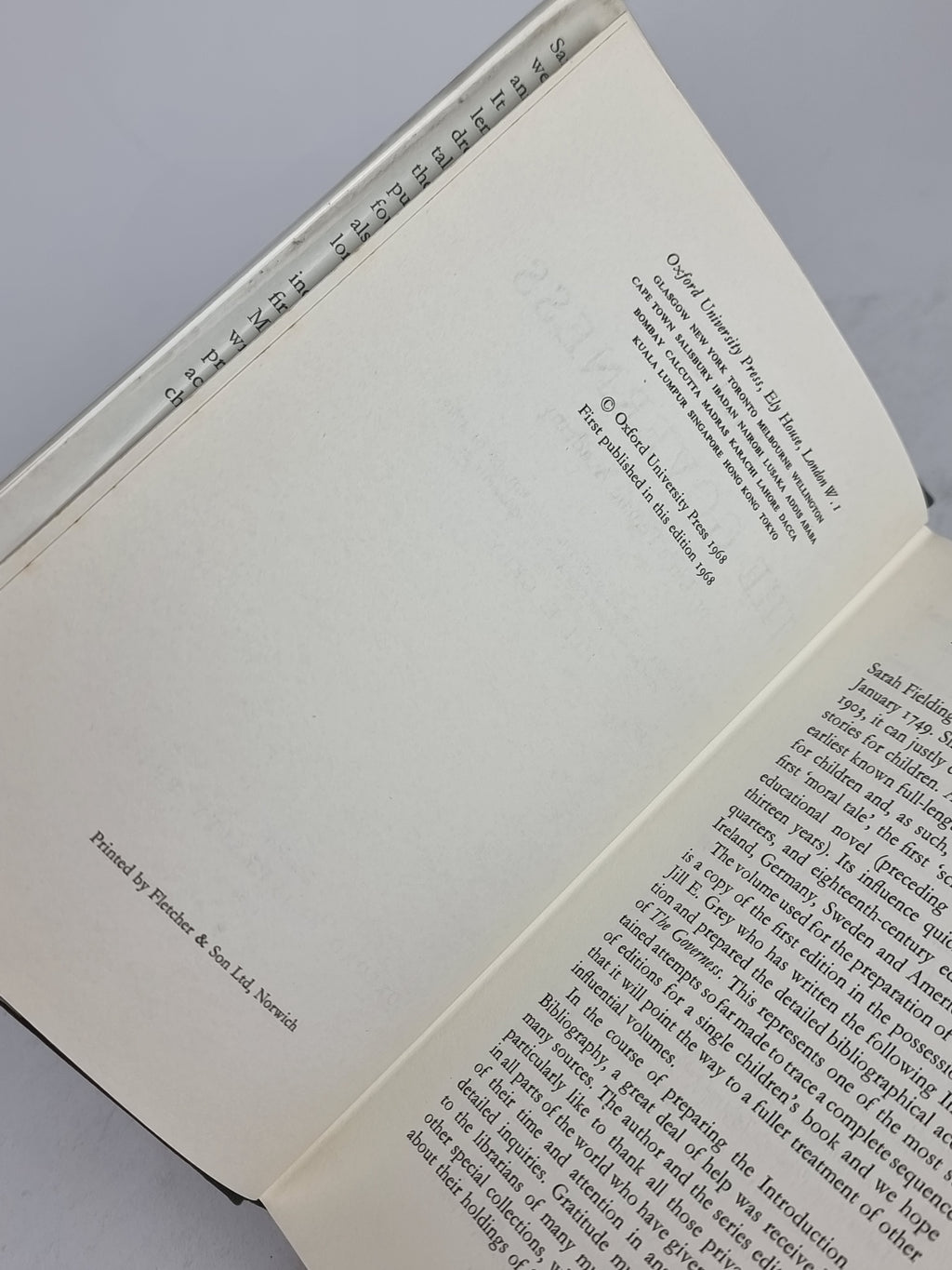 The Governess or, Little Female Academy, Sarah Fielding — Facsimile Edition