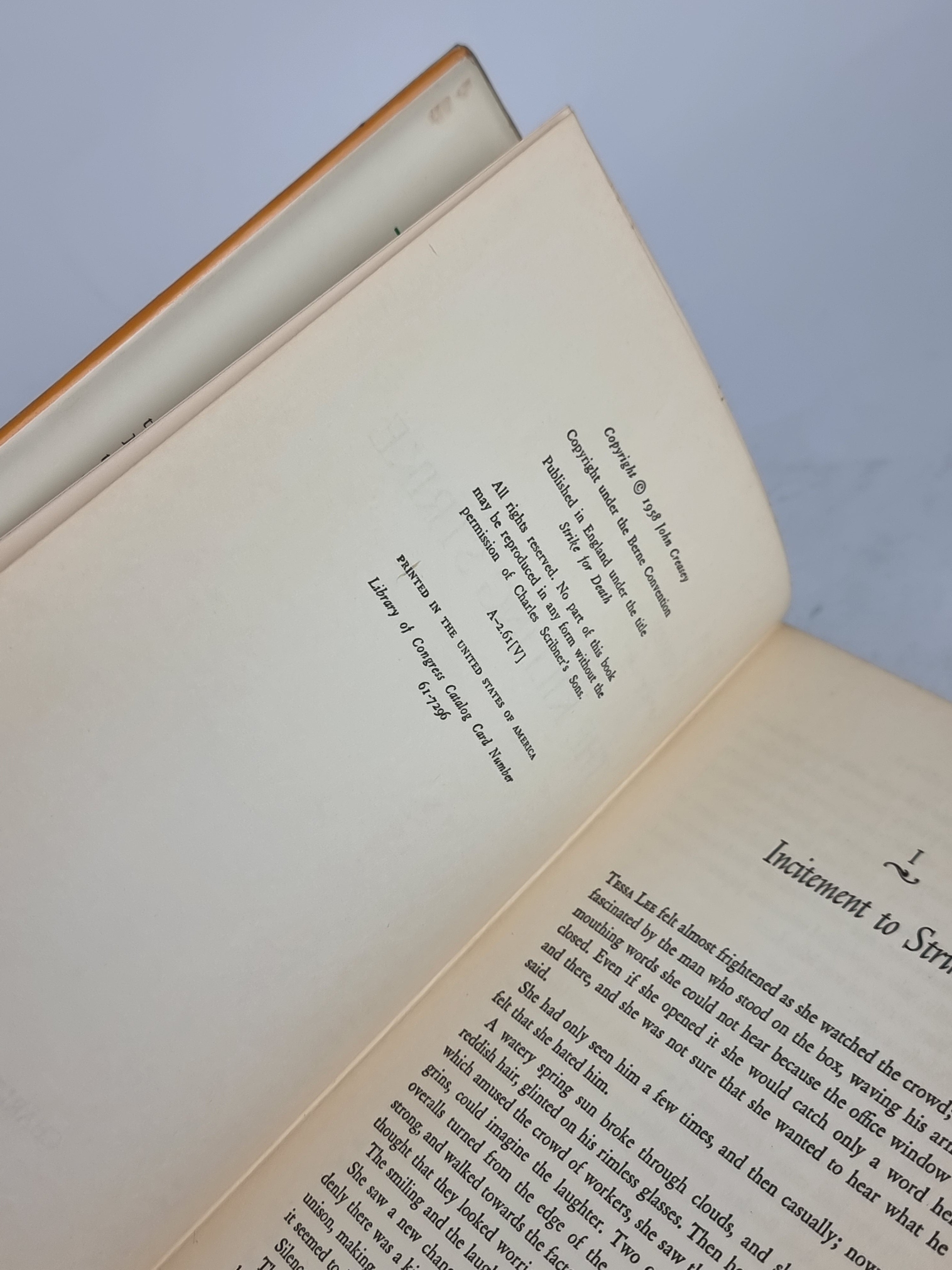 The Killing Strike, John Creasey — 1st US Edition