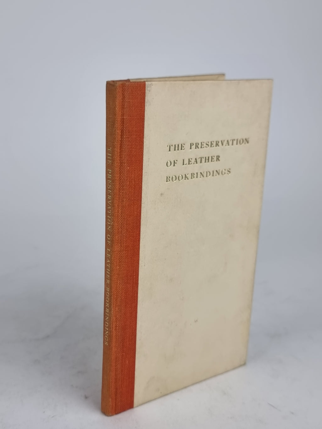 The Preservation of Leather Bookbindings, H. J. Plenderleith — 1967 New Edition