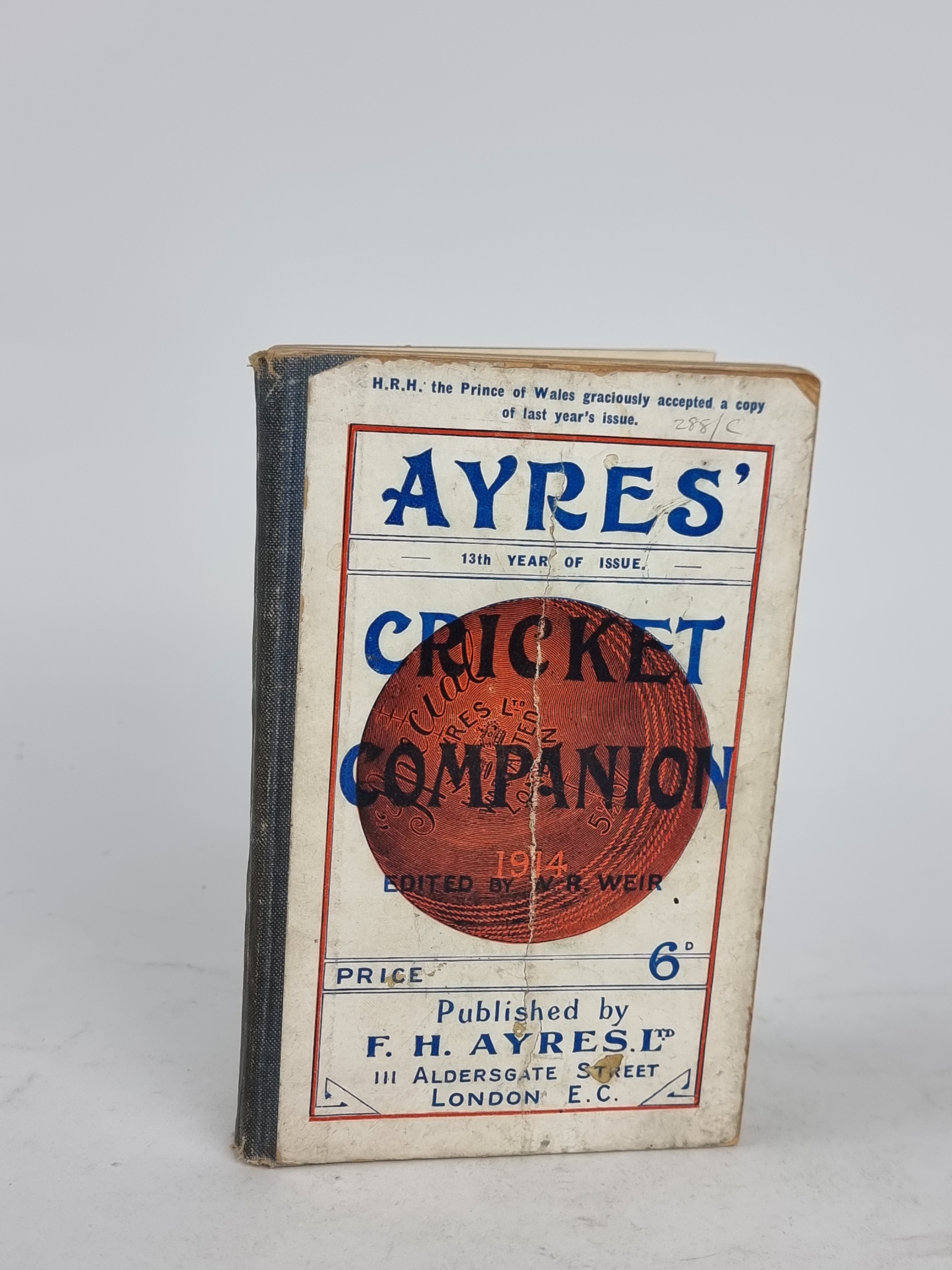 Ayres' Cricket Companion, W. R. Weir — 13th Year of Issue