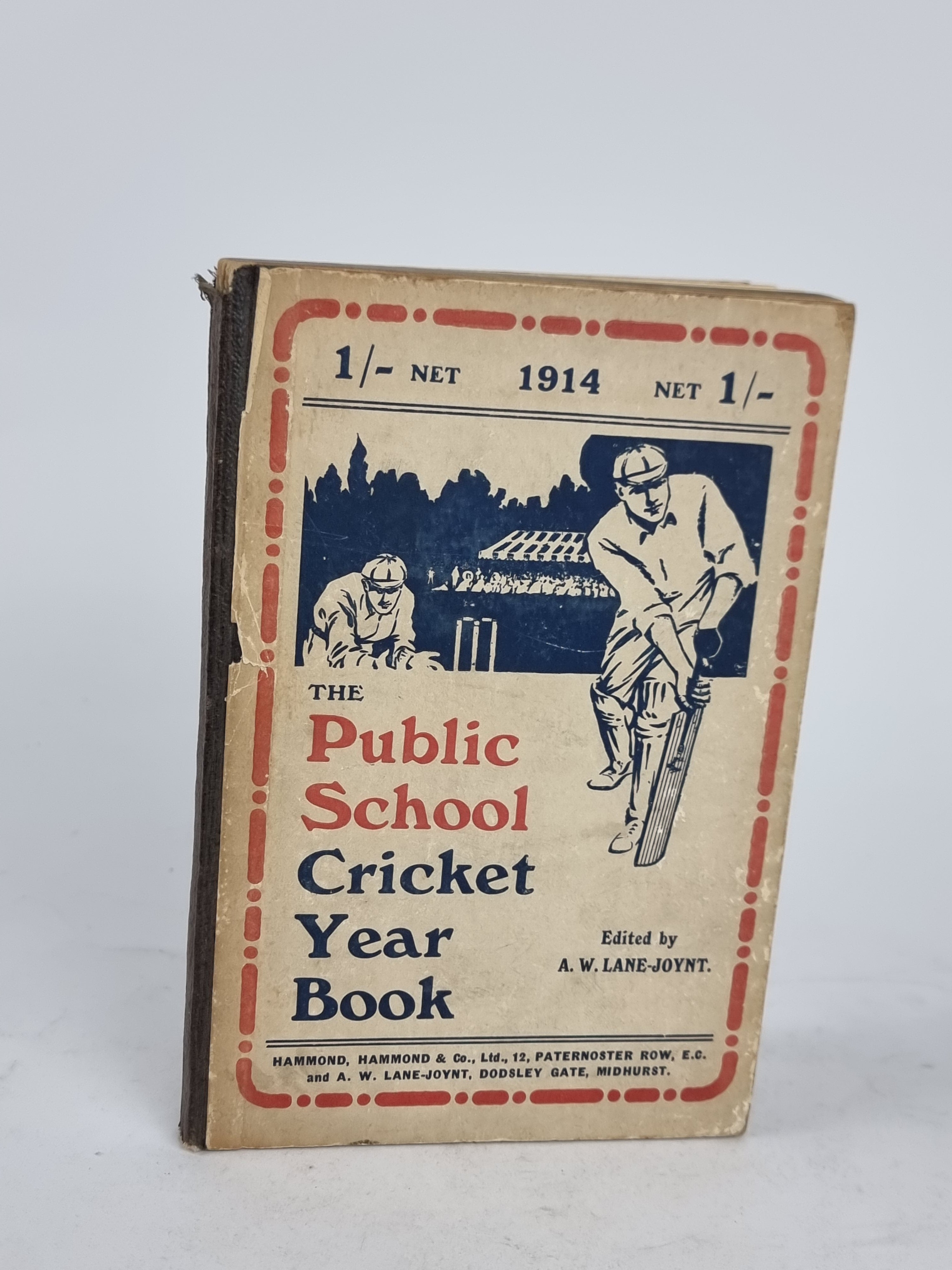 The Public School Cricket Year Book, Edited by A. W. Lane-Joynt — 1st Edition