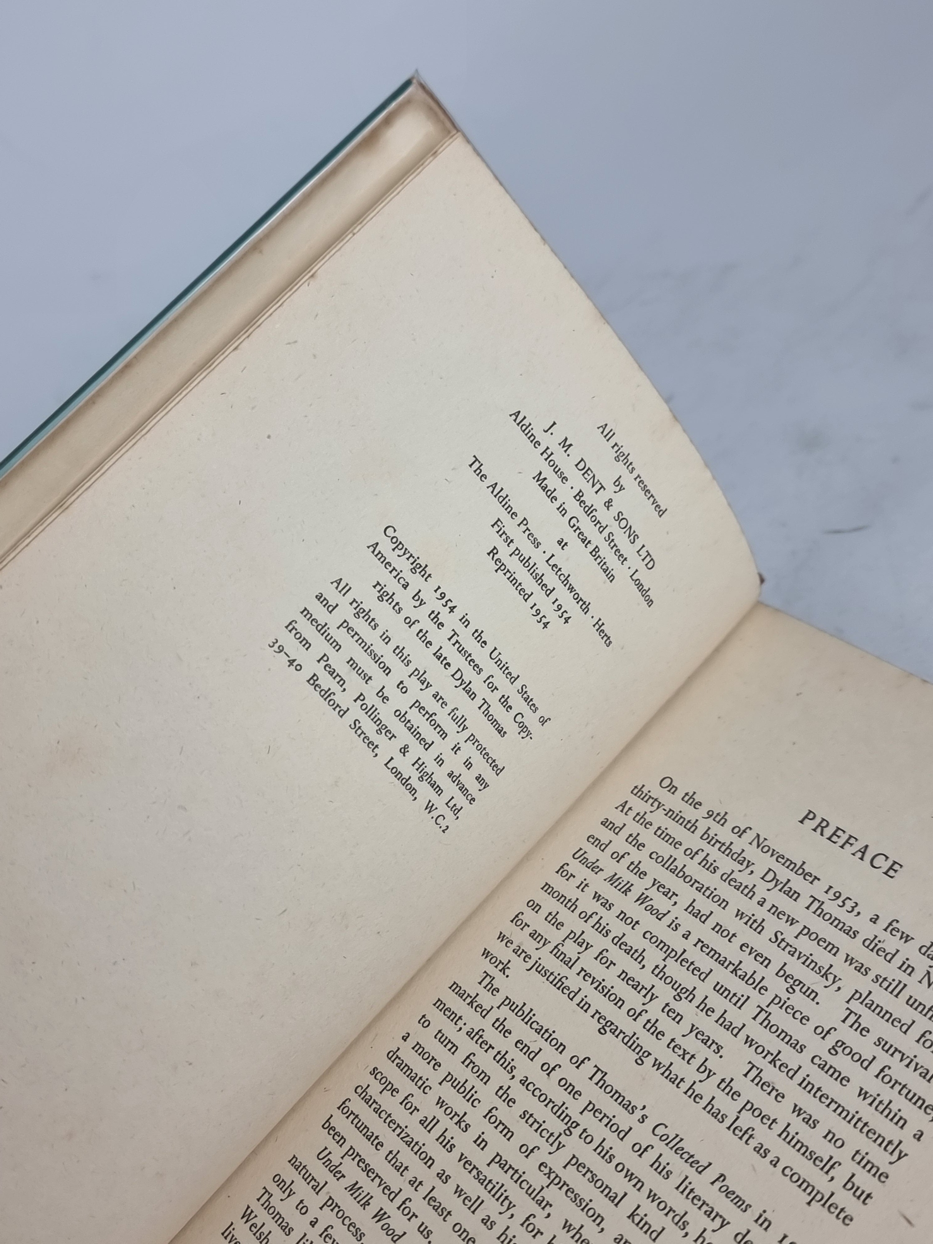 Under Milk Wood, Dylan Thomas — 1st Edition, 2nd Impression