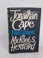 Jonathan Cape, Publisher, Michael S. Howard — Advance Proof Copy