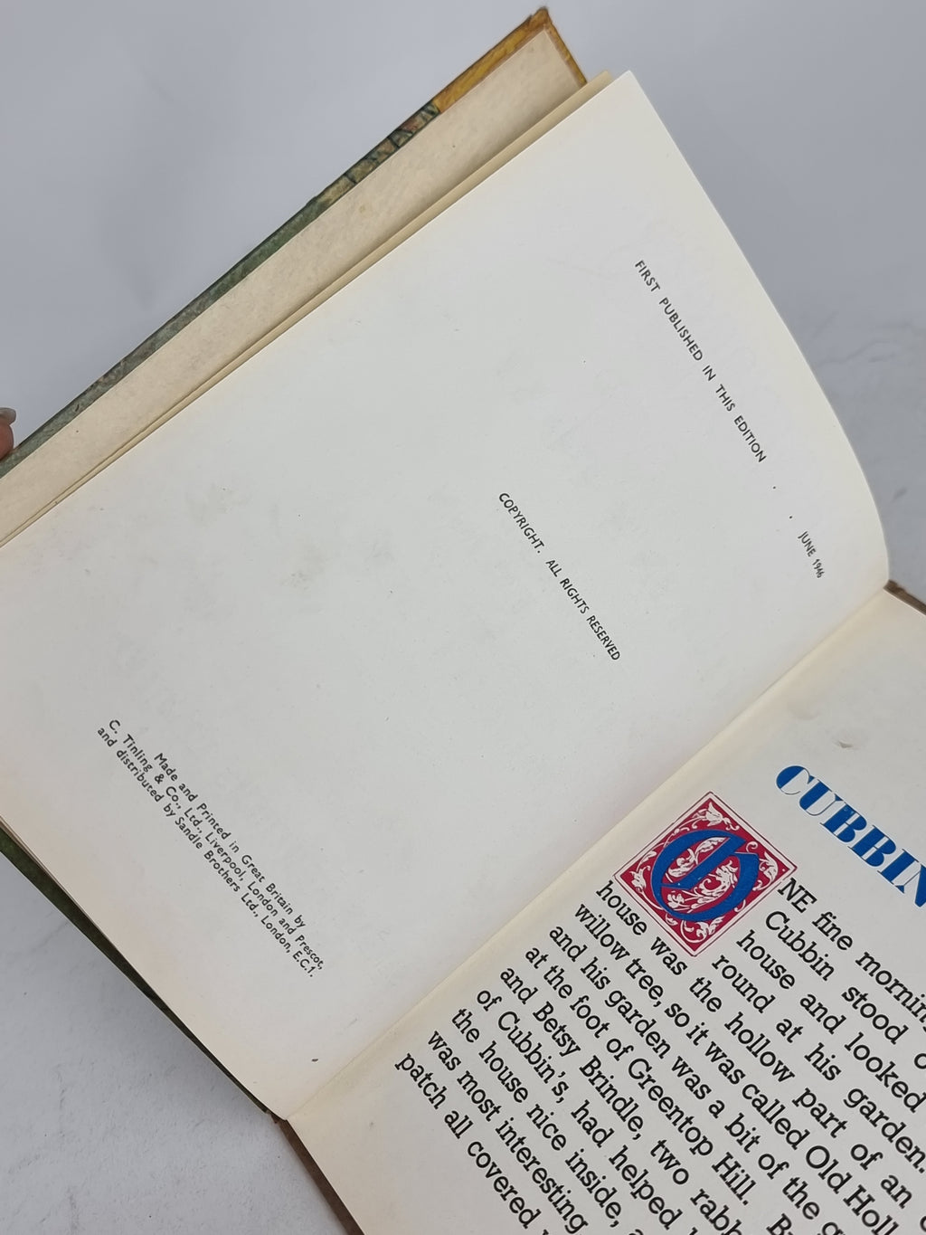 Cubbin's Boat, Doris Twinn — 1st Edition