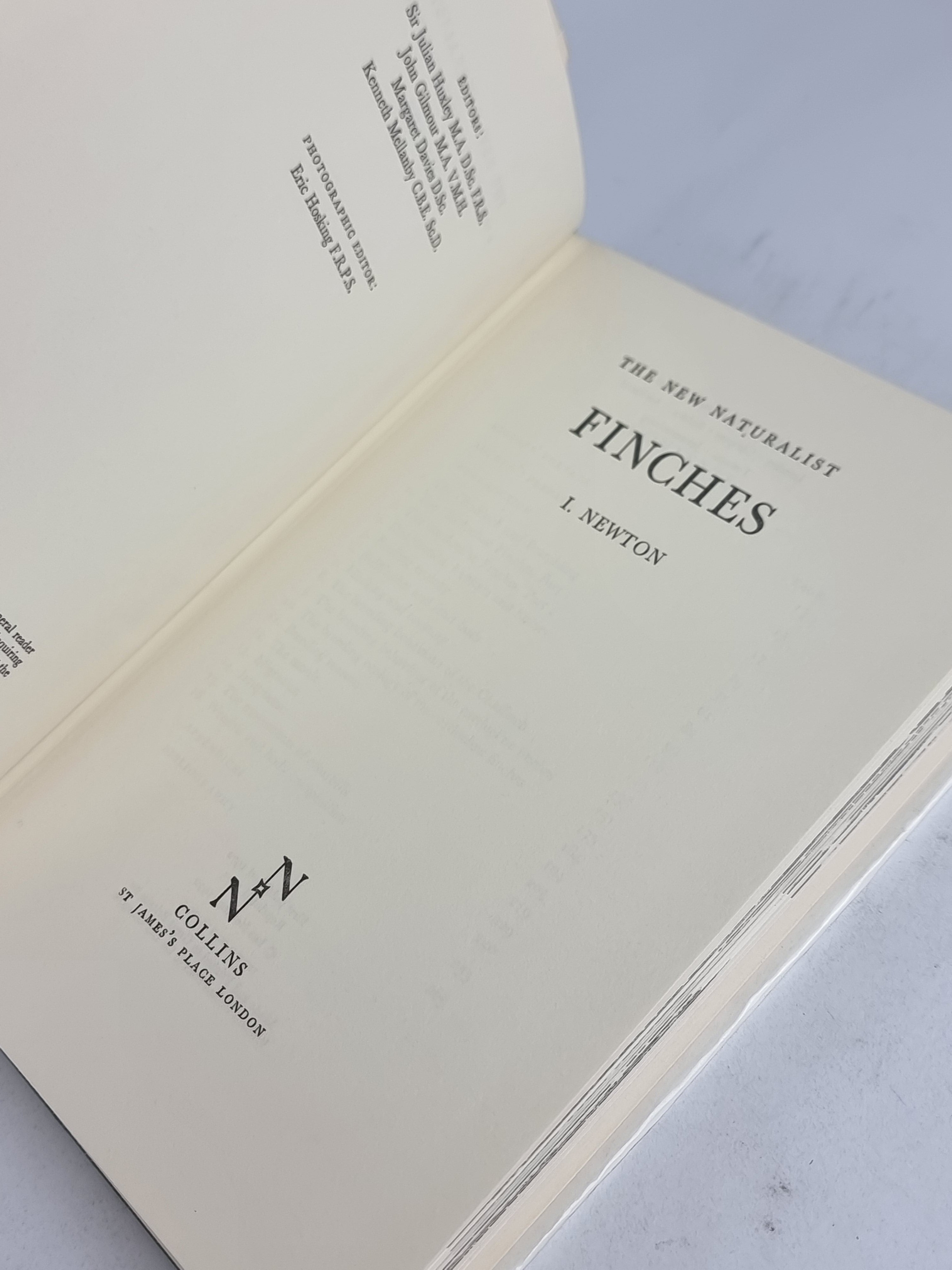 Finches, Ian Newton — 1975 Reprint