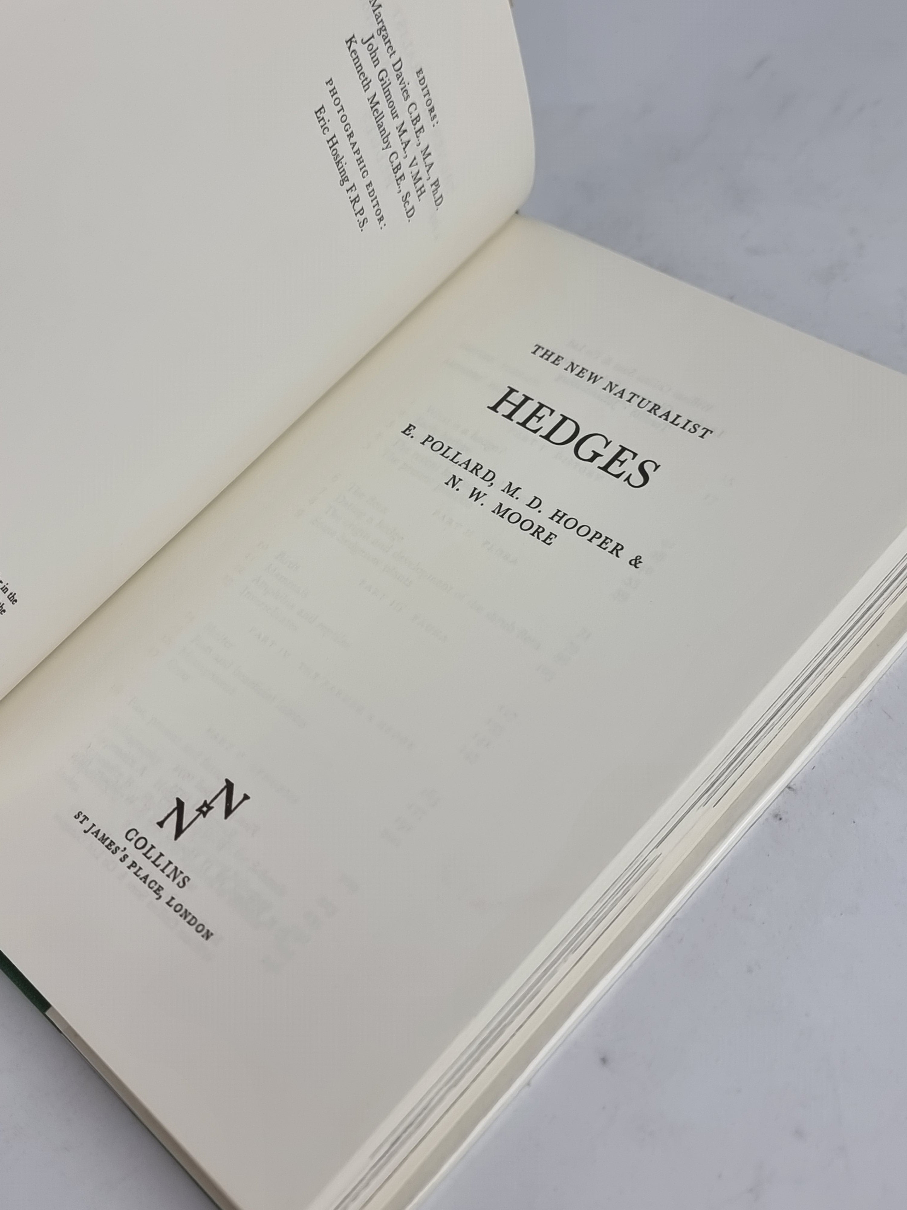 Hedges, E. Pollard, M. D. Hooper & N. W. Moore — Reprint