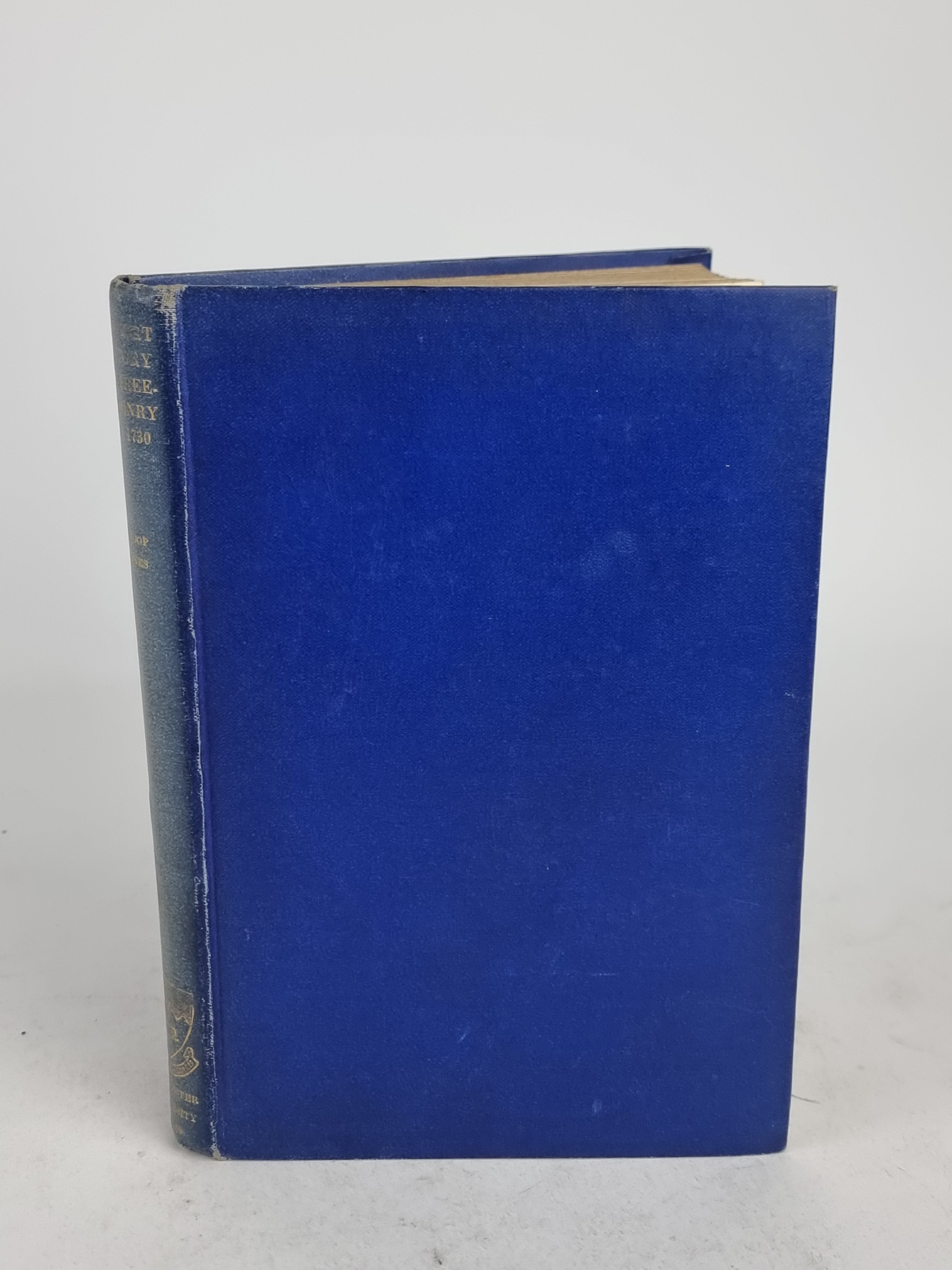 A Short History of Freemasonry to 1730, Douglas Knoop and G. P. Jones — 1st Ed
