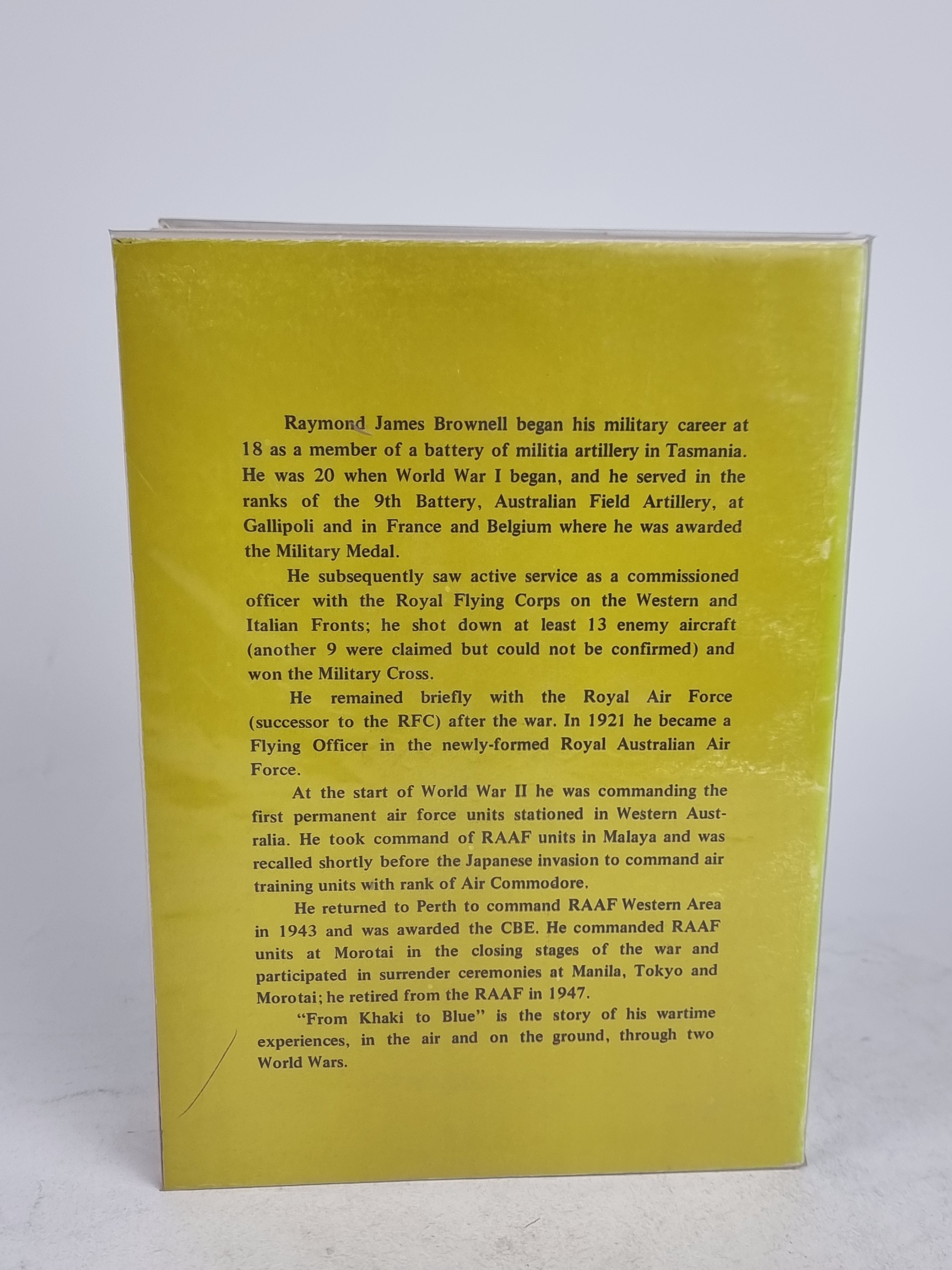 From Khaki to Blue, Air Commodore R.J. Brownell — 1st Edition