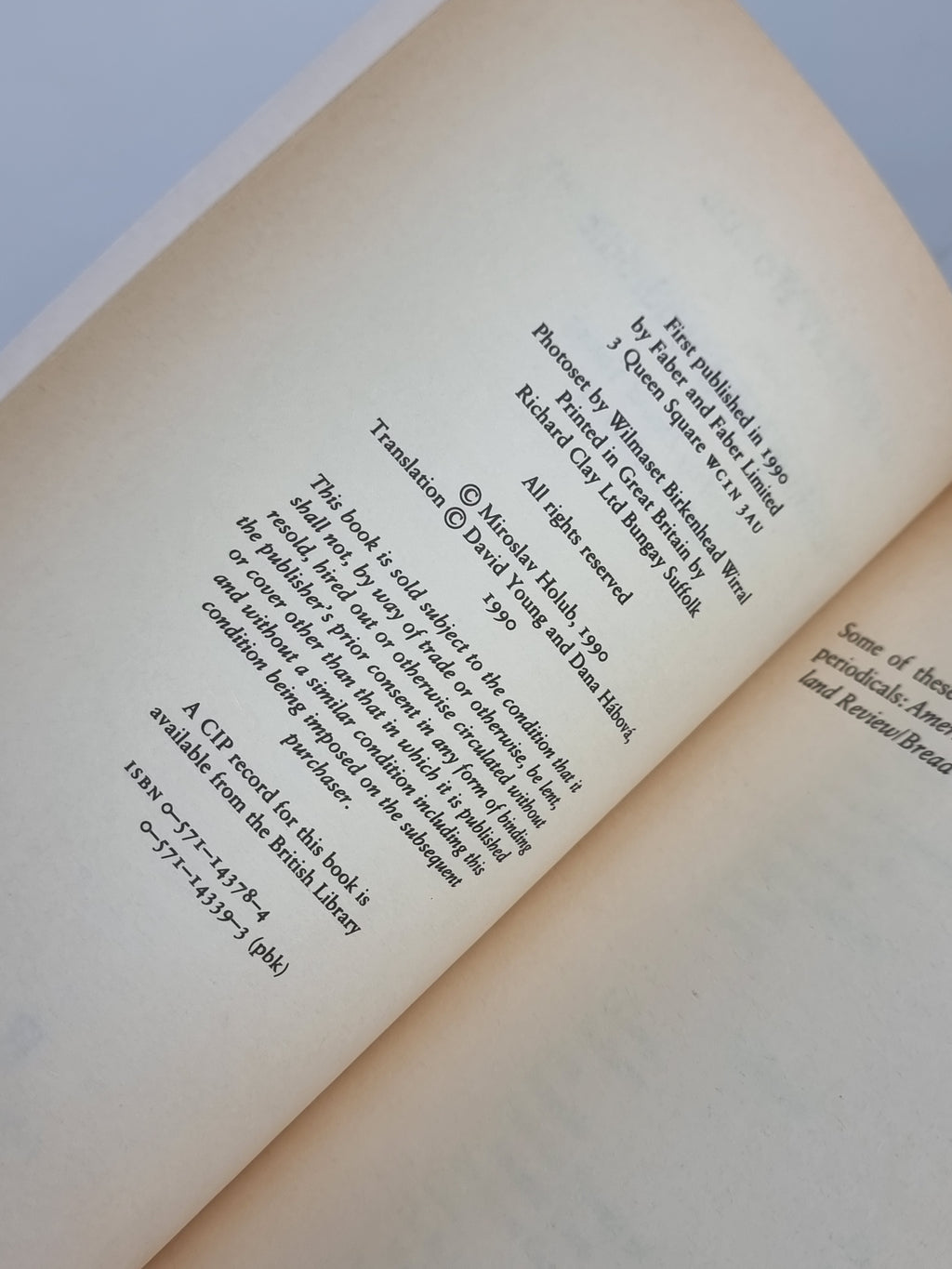 Vanishing Lung Syndrome, Miroslav Holub — 1st Edition