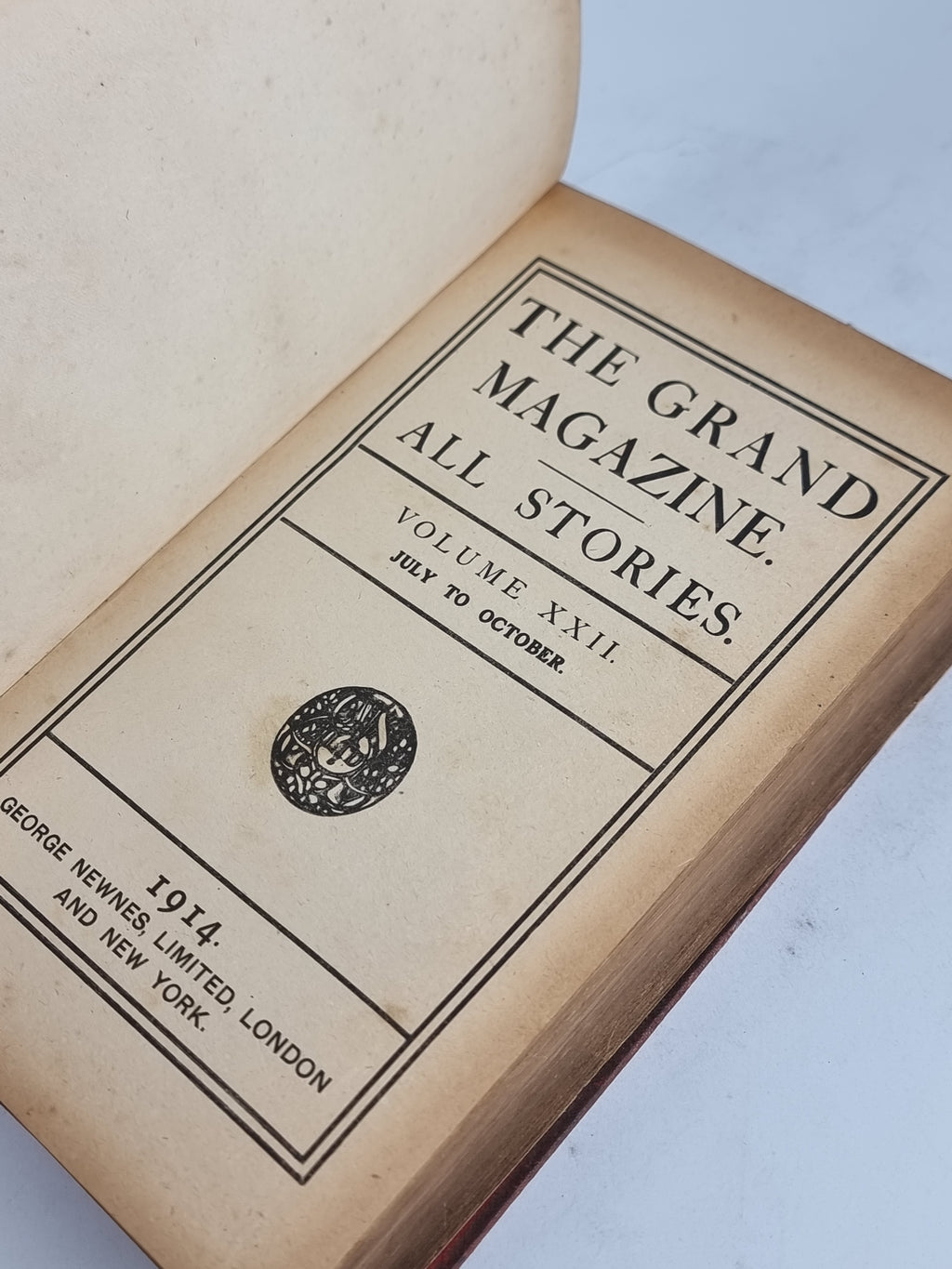 The Grand Magazine: All Stories, Volume XXII (July to October 1914) — 1st Edition